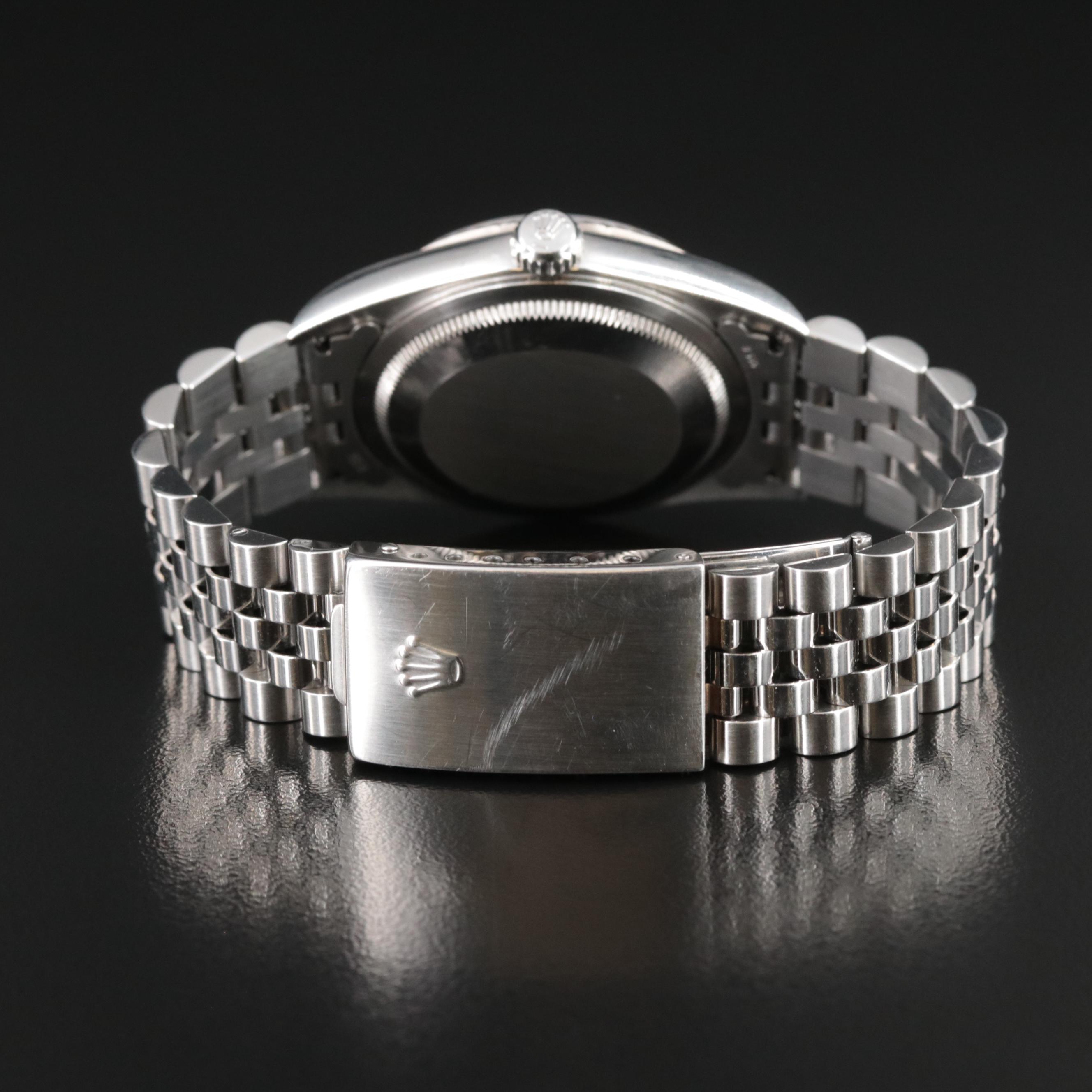 2002 Rolex Factory Diamond Dial Datejust Watch