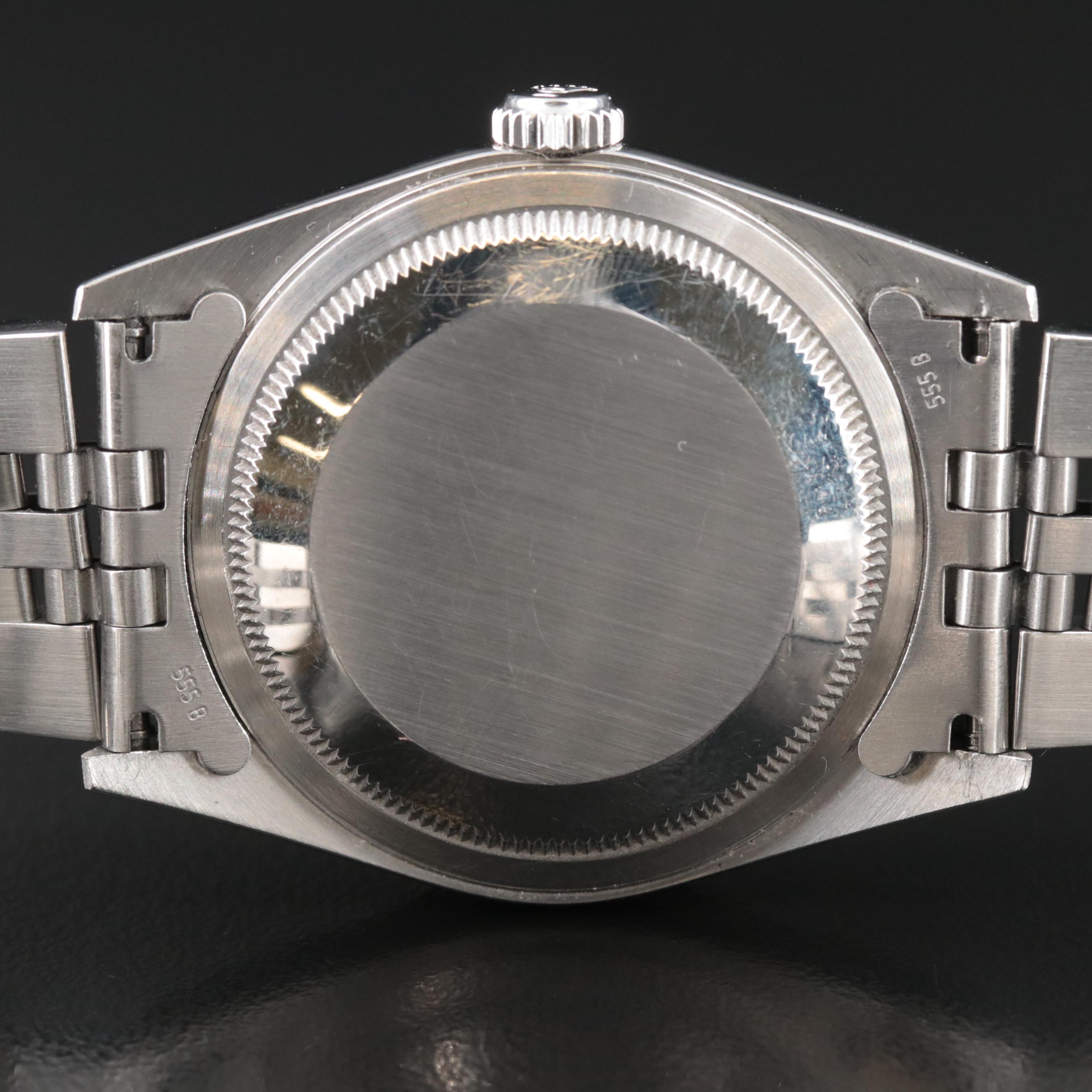 2002 Rolex Factory Diamond Dial Datejust Watch