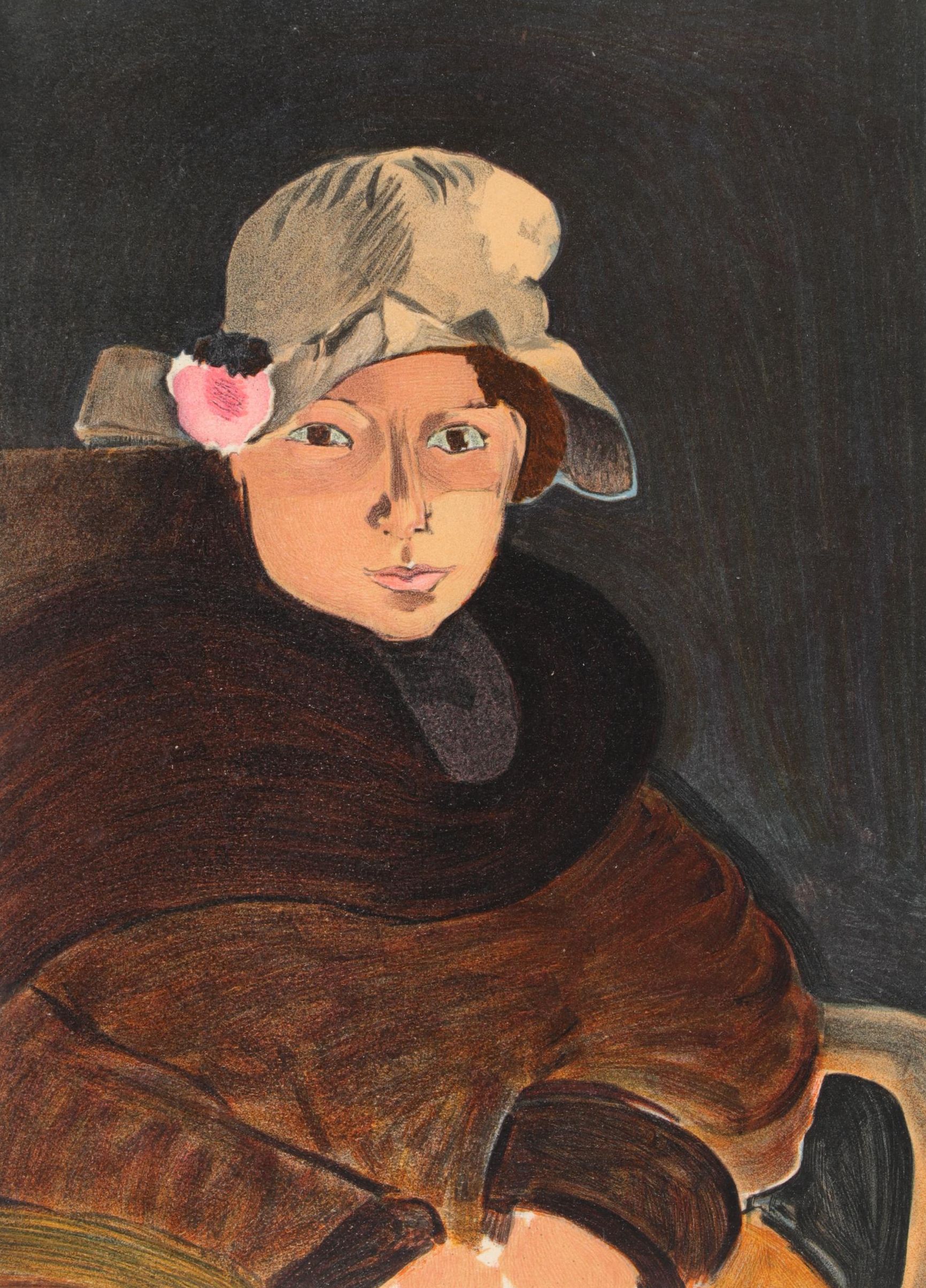 Henri Matisse Reproduction Portrait Color Lithograph "Marguerite Matisse," 1955