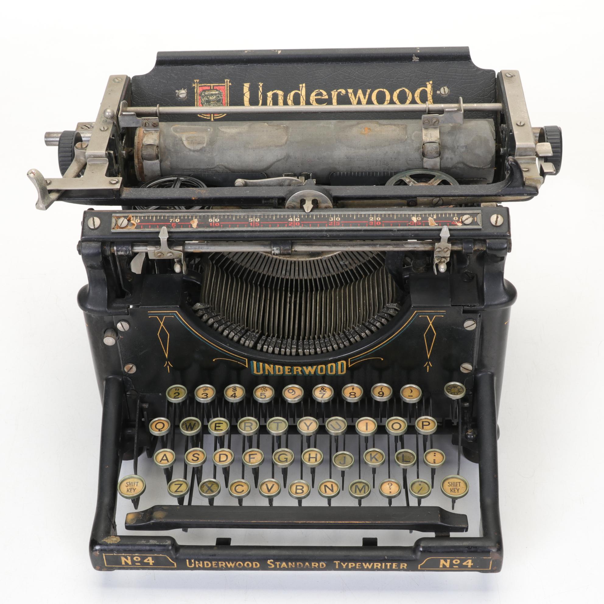 Underwood Standard No. 4 Typewriter, Early 20th Century