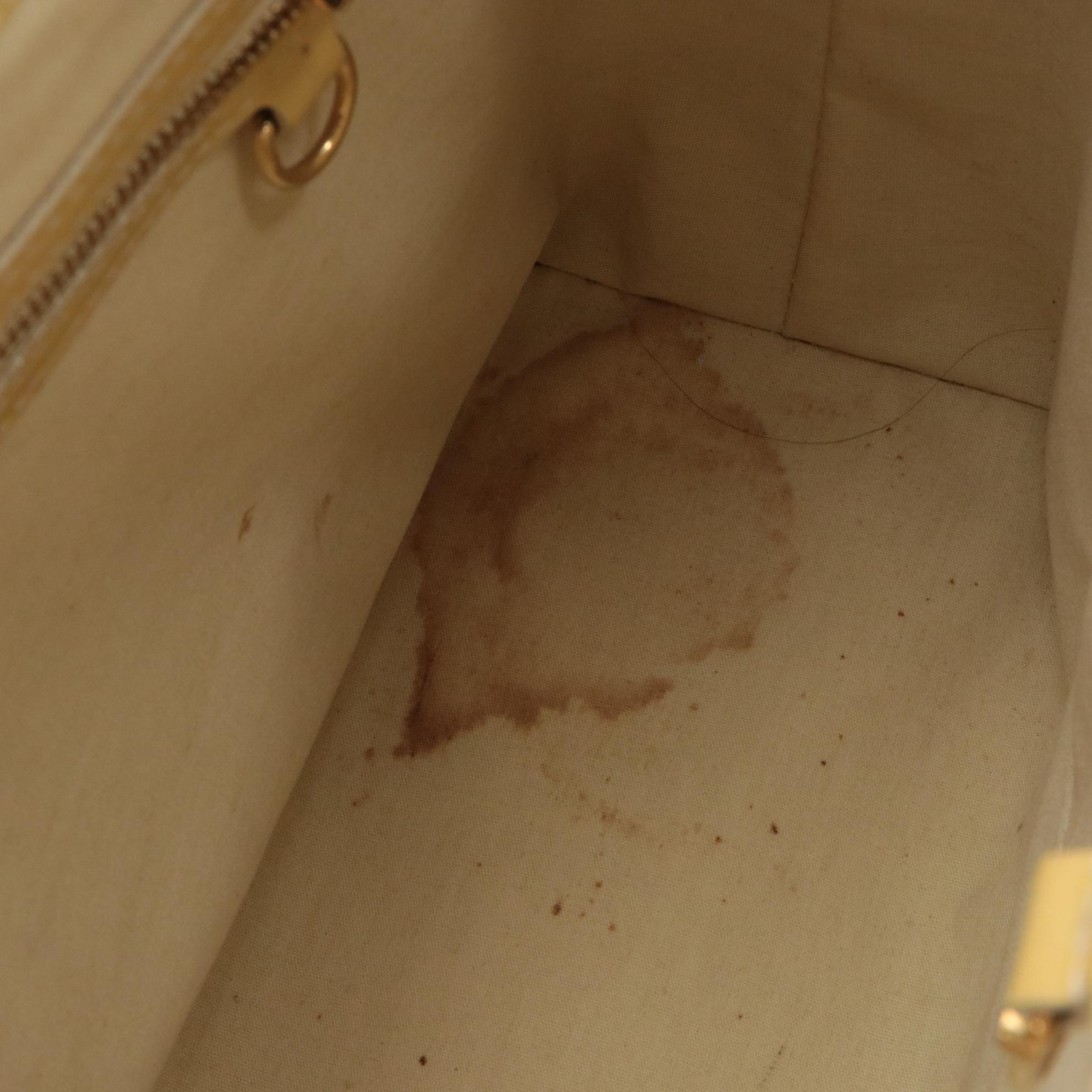 Louis Vuitton Wilshire Monogram Pale Yellow Vernis MM Tote Bag