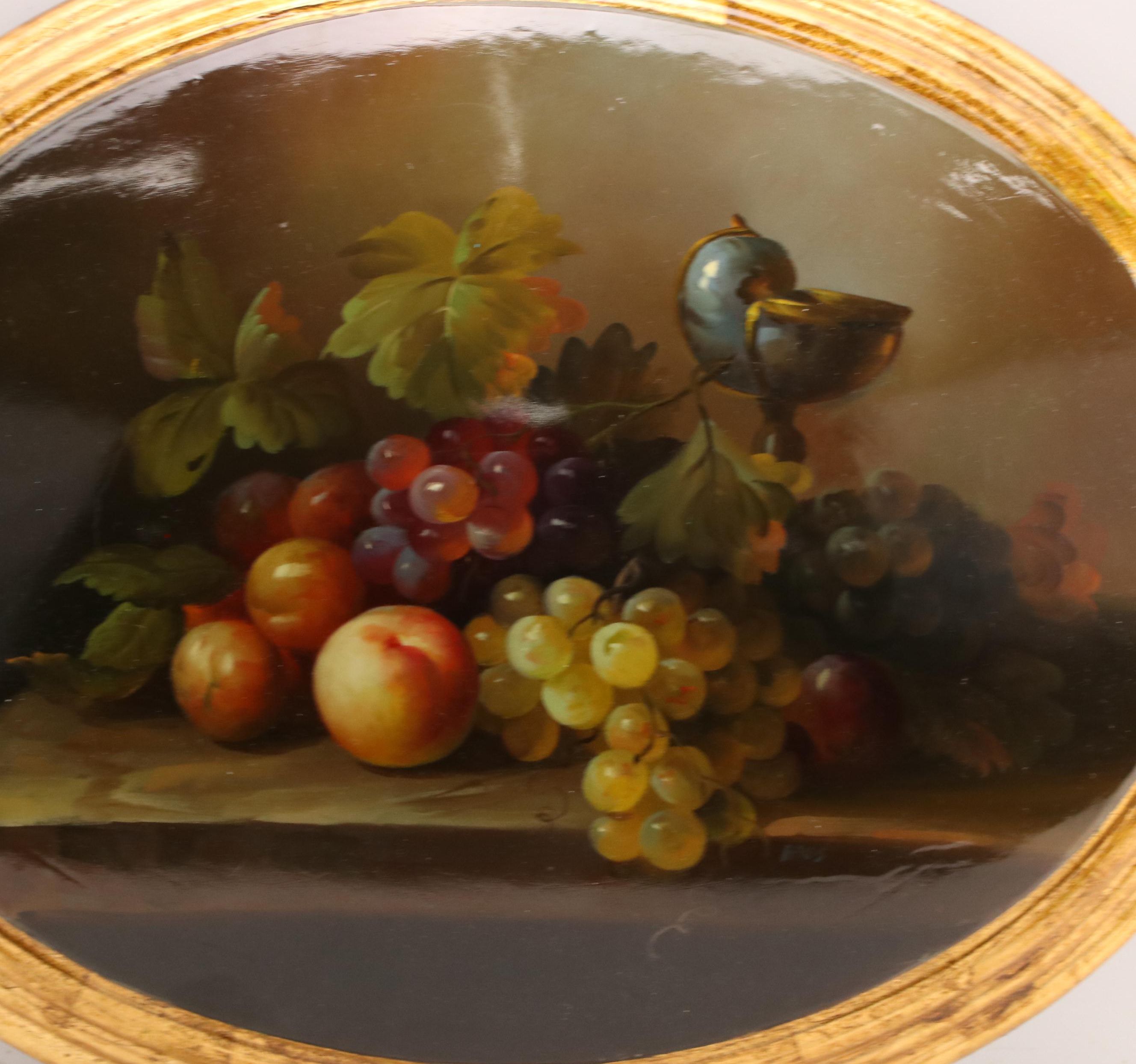 Still Life Oil Painting on a Convex Panel