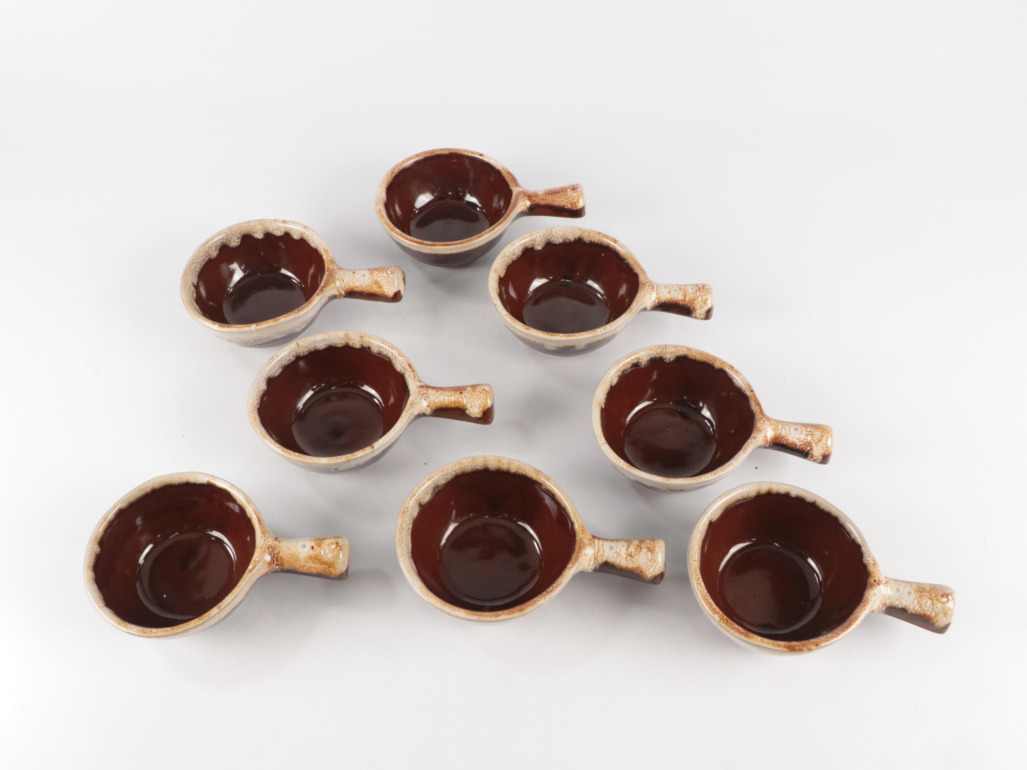 Mid Century Modern West Bend Bean Pots with Other Stoneware Pots