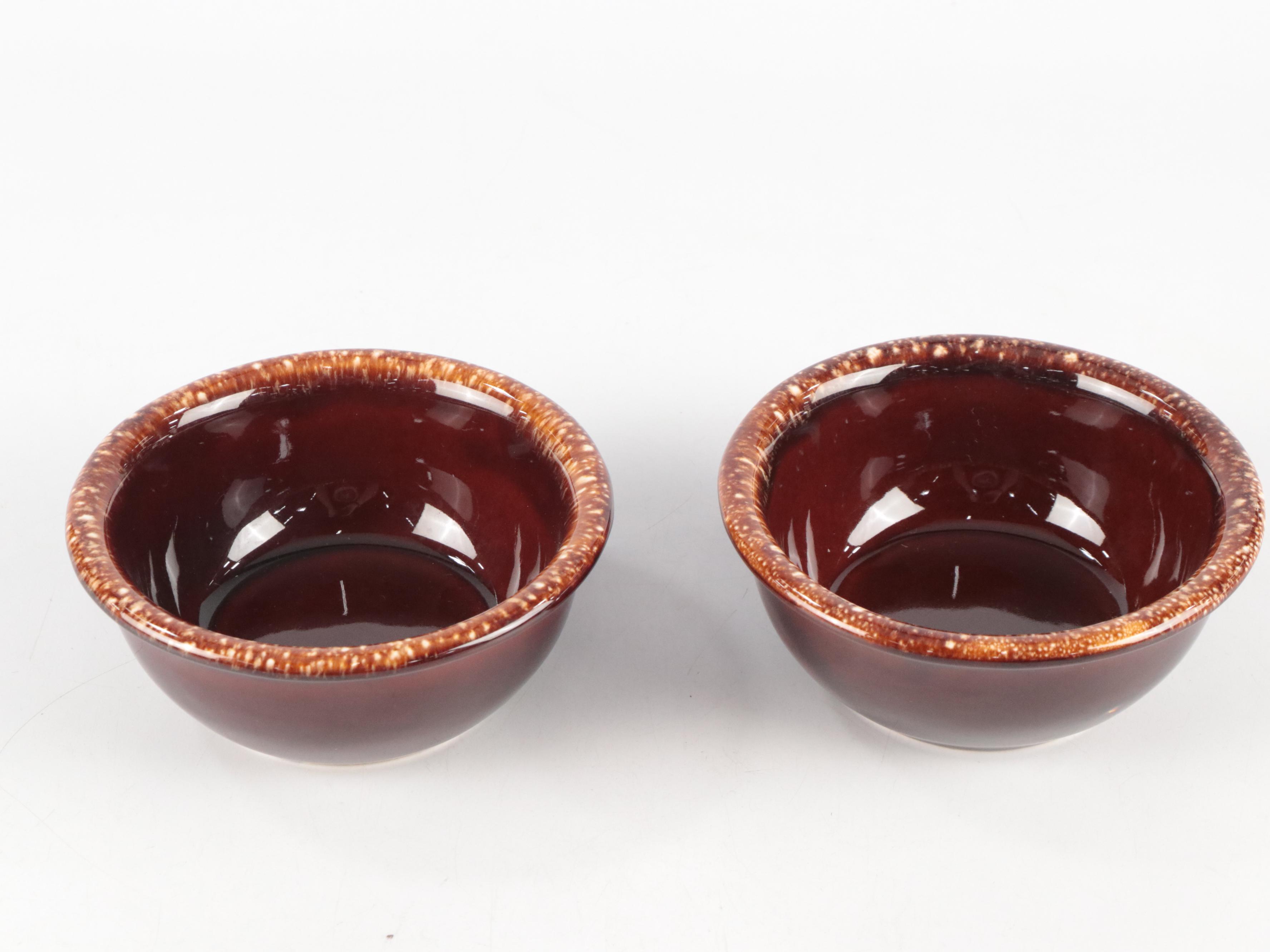 Mid Century Modern West Bend Bean Pots with Other Stoneware Pots