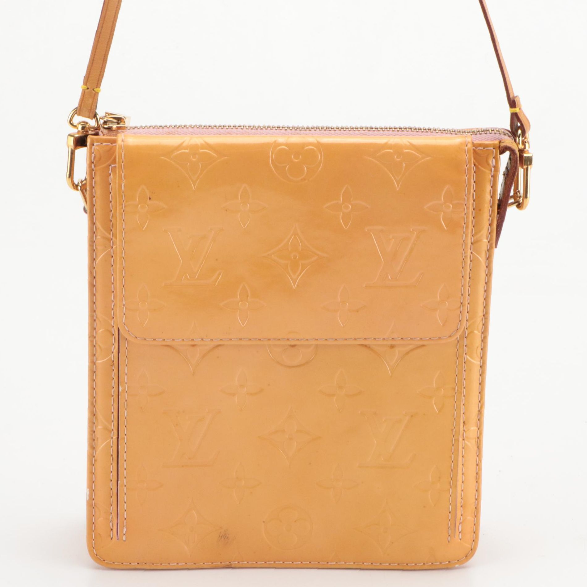 Louis Vuitton Mott Shoulder Bag in Monogram Vernis and Vachetta Leather