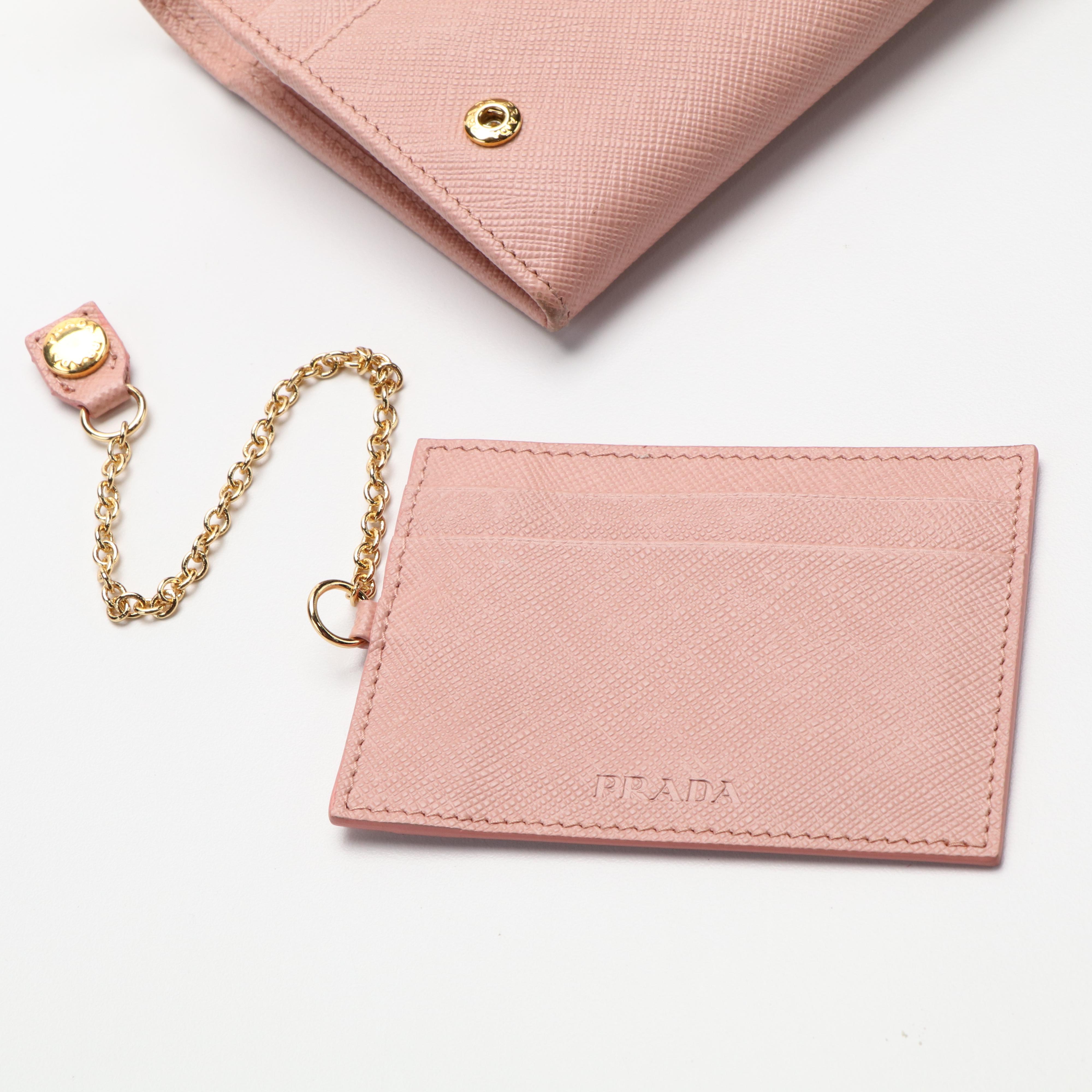 Prada Orchidea Saffiano Lux Leather Continental Wallet