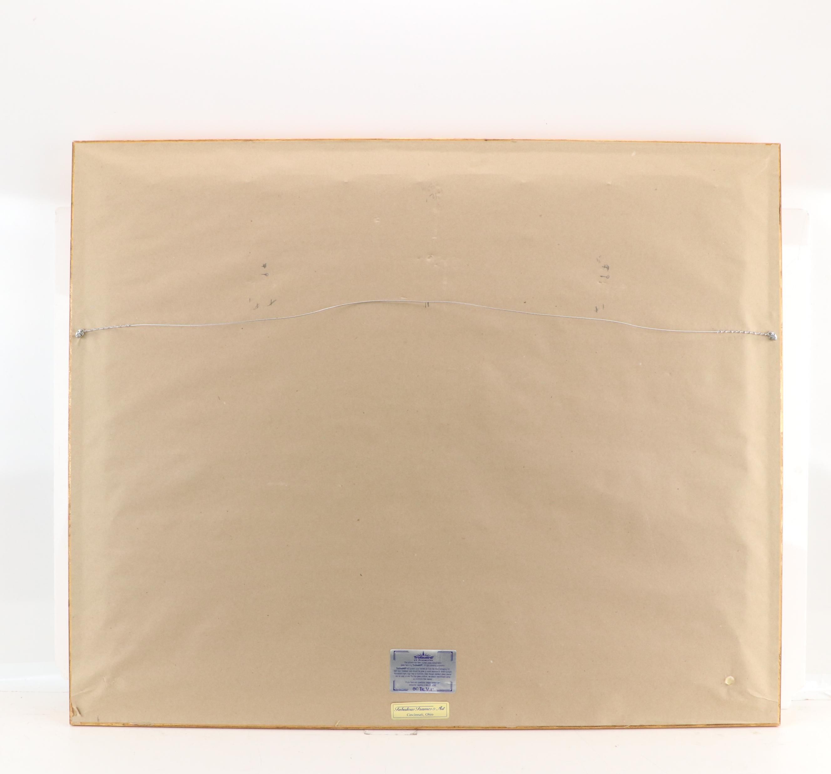 John Stobart Offset Print "Cincinnati: The Public Landing by Moonlight, c. 1875"