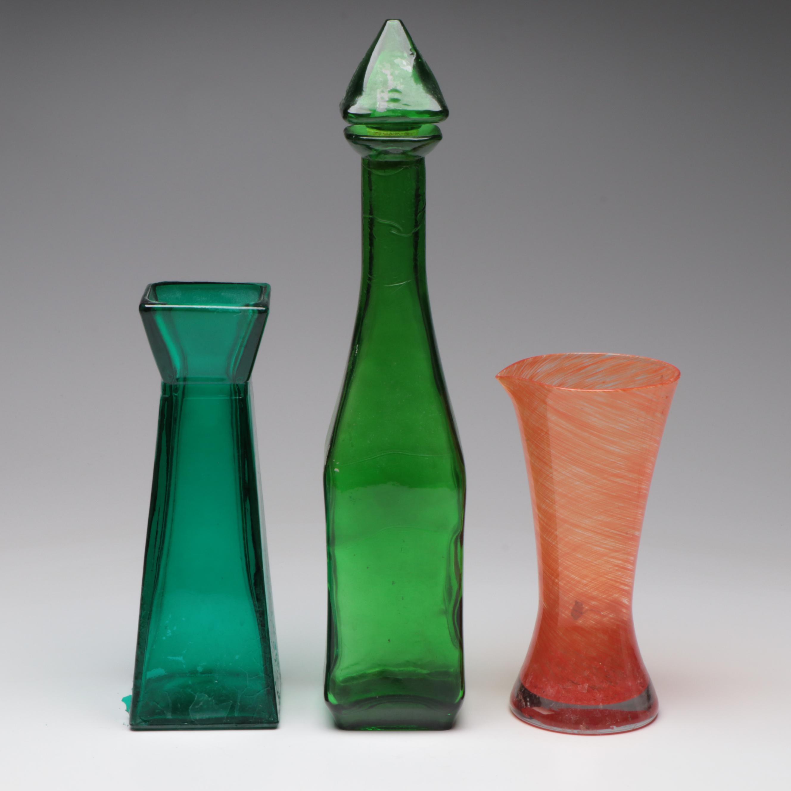 Dansk Glass Vase with Home Goods Glass Vase and More