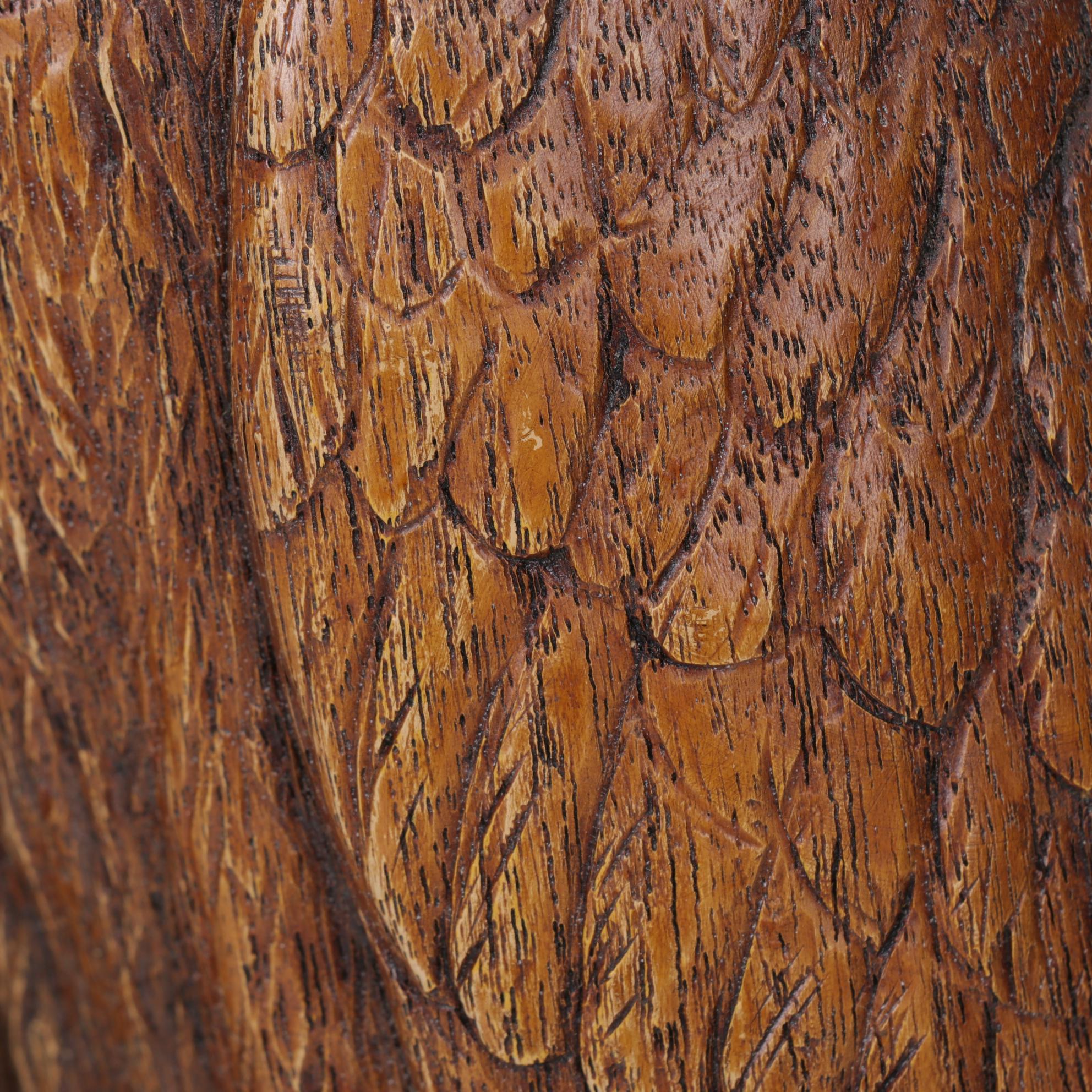 Karl Rothammer Carved Wooden Eagle Plaque