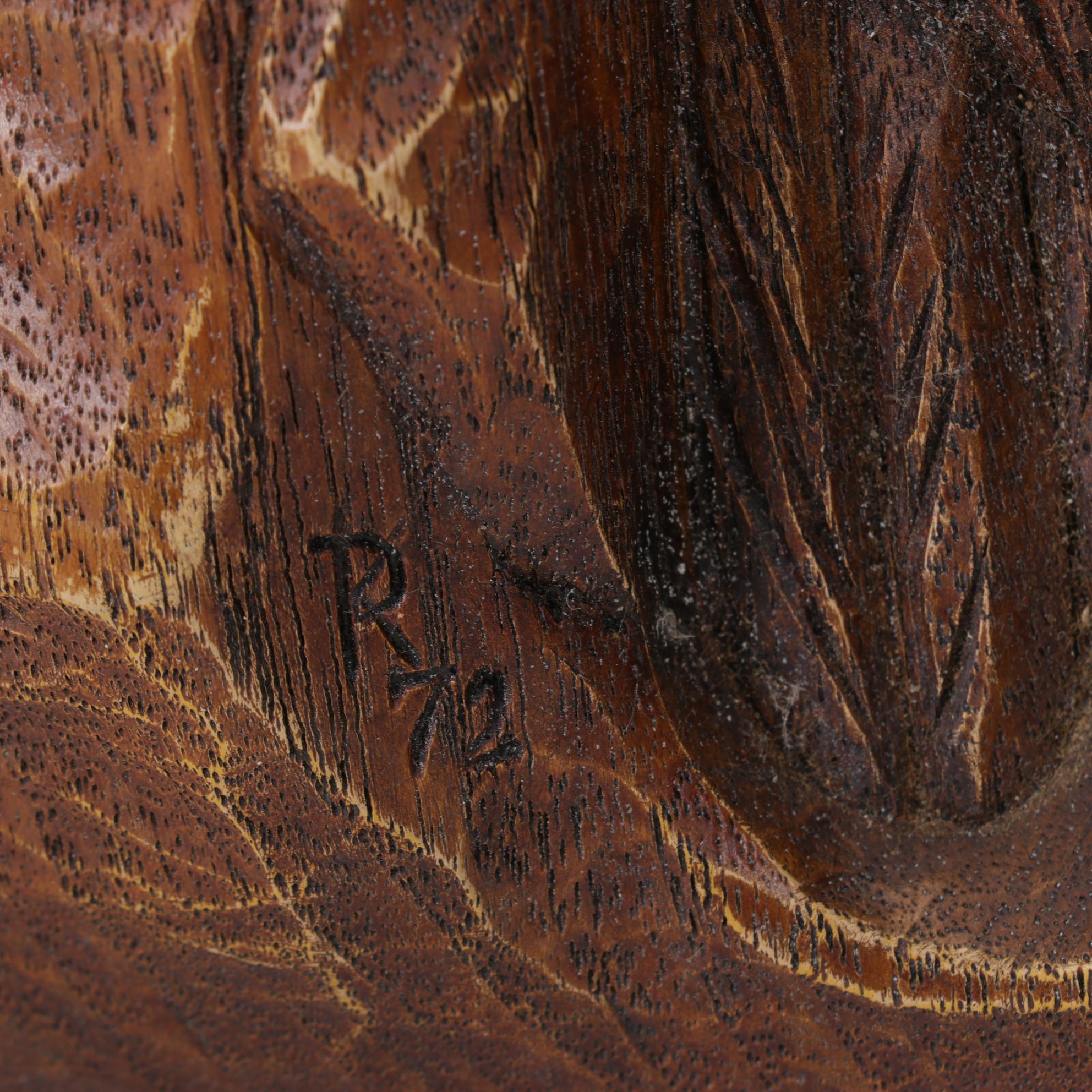 Karl Rothammer Carved Wooden Eagle Plaque