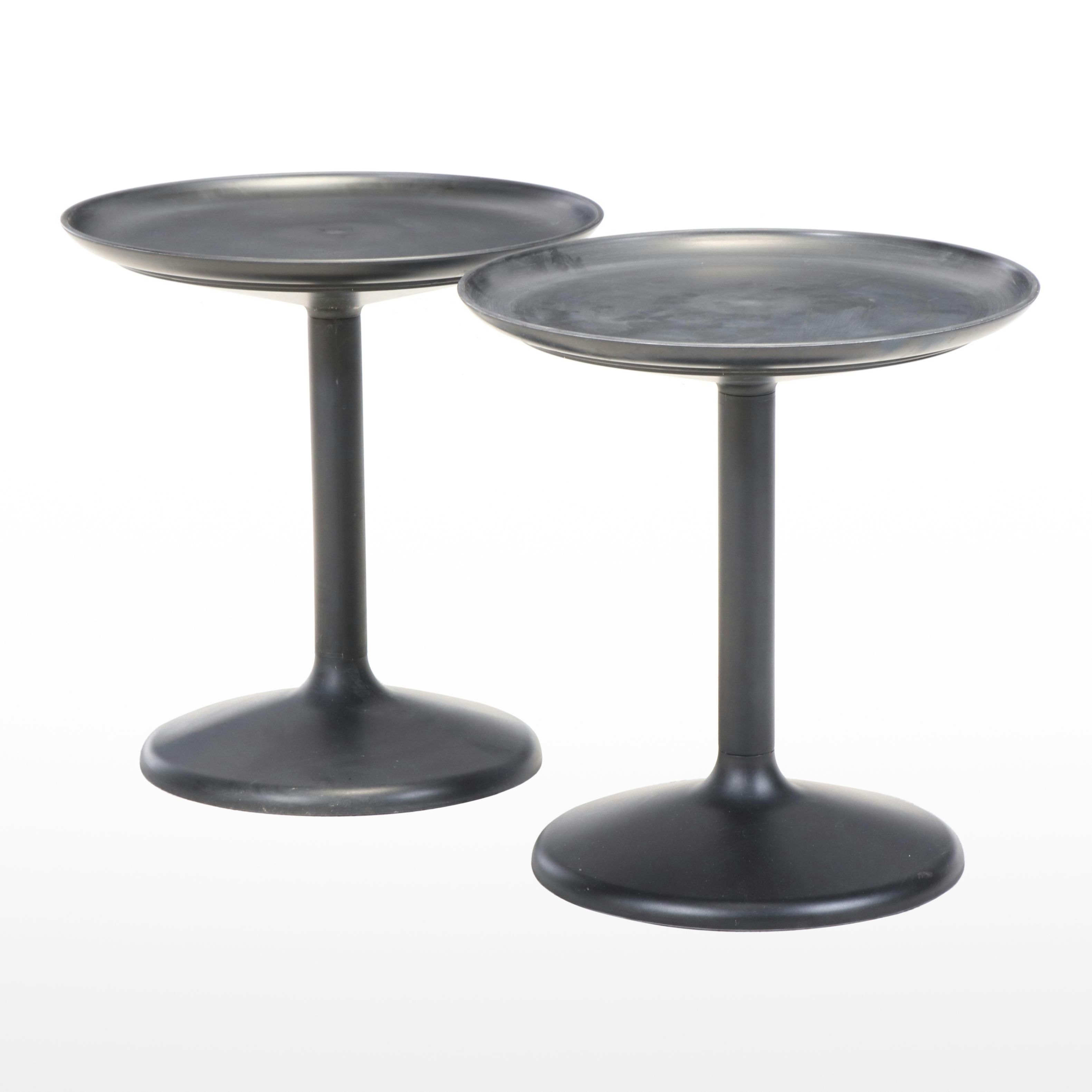 Pair of Thomas Sandell for IKEA "PS Sandskär" Swivel Tray-Top Side Tables