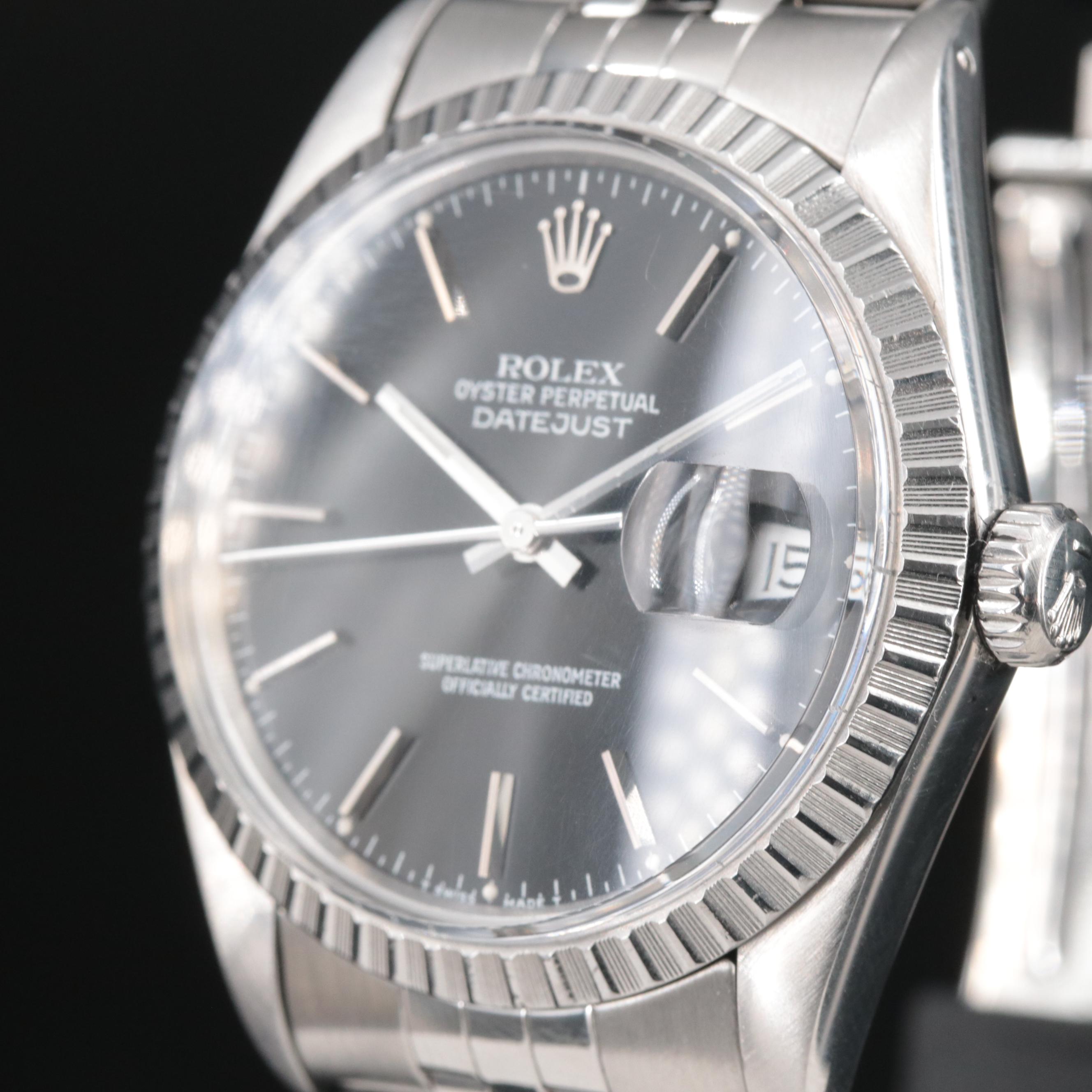 1987 Rolex Datejust 36MM Stainless Steel Automatic Watch