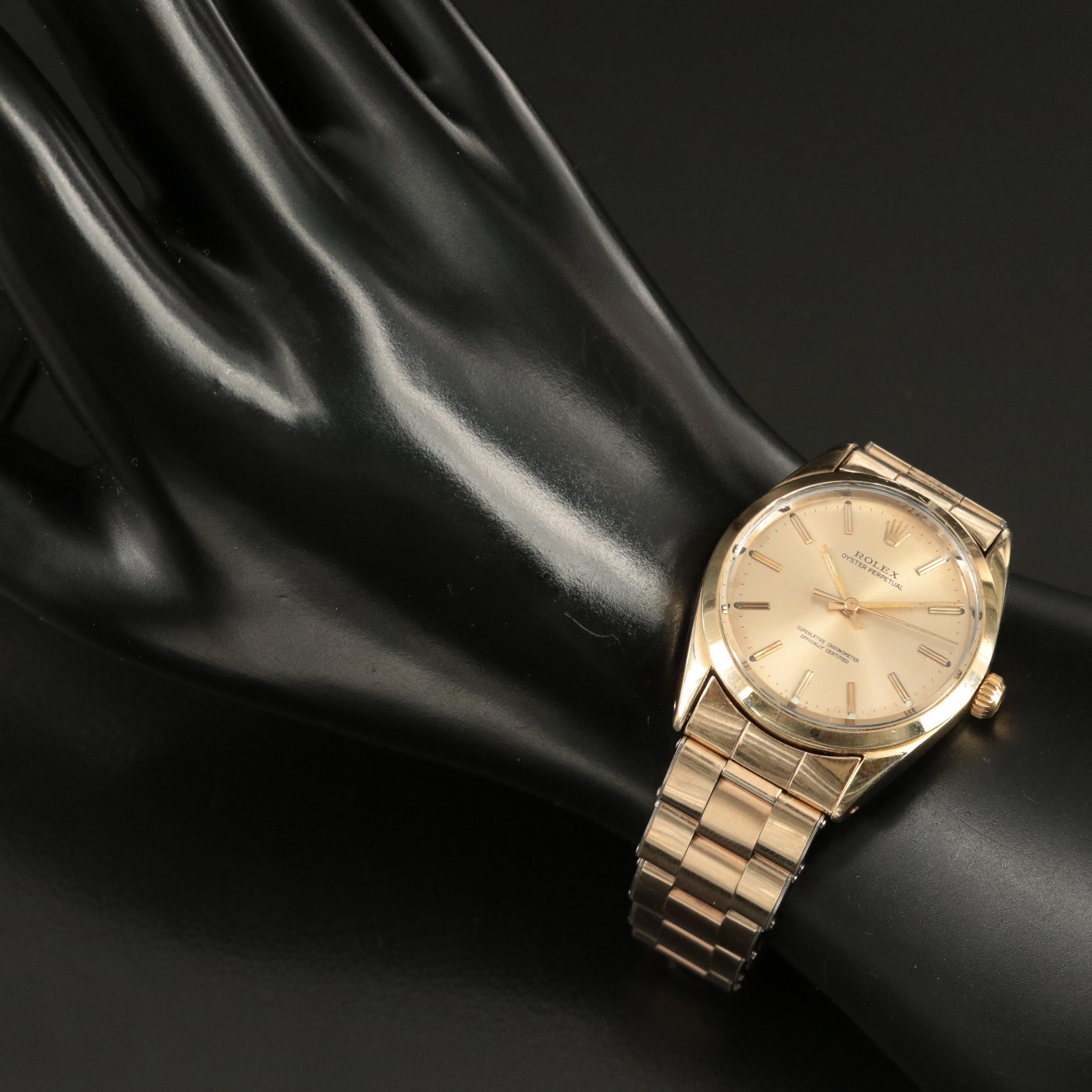 1967 Rolex Oyster Perpetual Gold Shell Watch