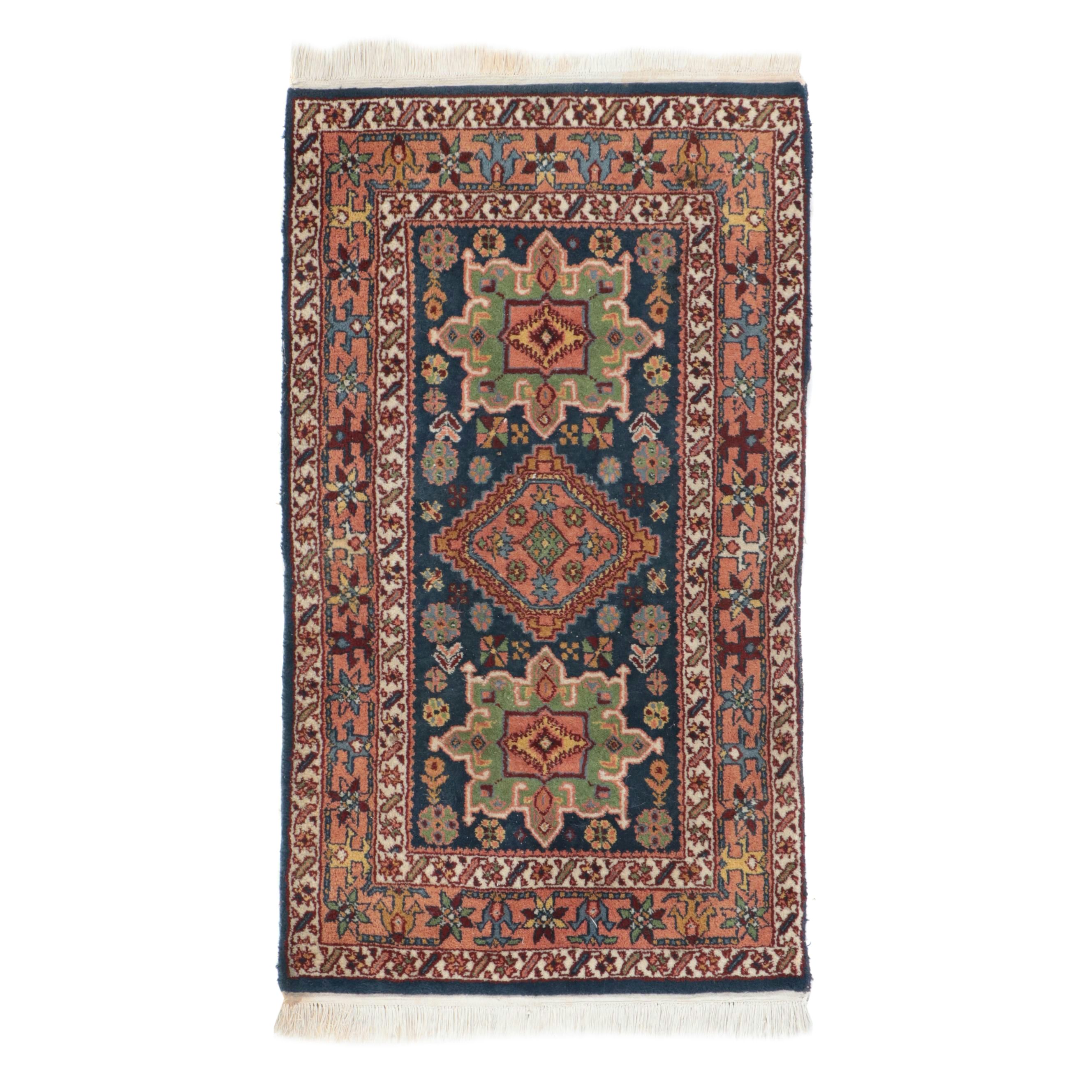 2'6 x 4'9 Hand-Knotted Persian Karaja Accent Rug