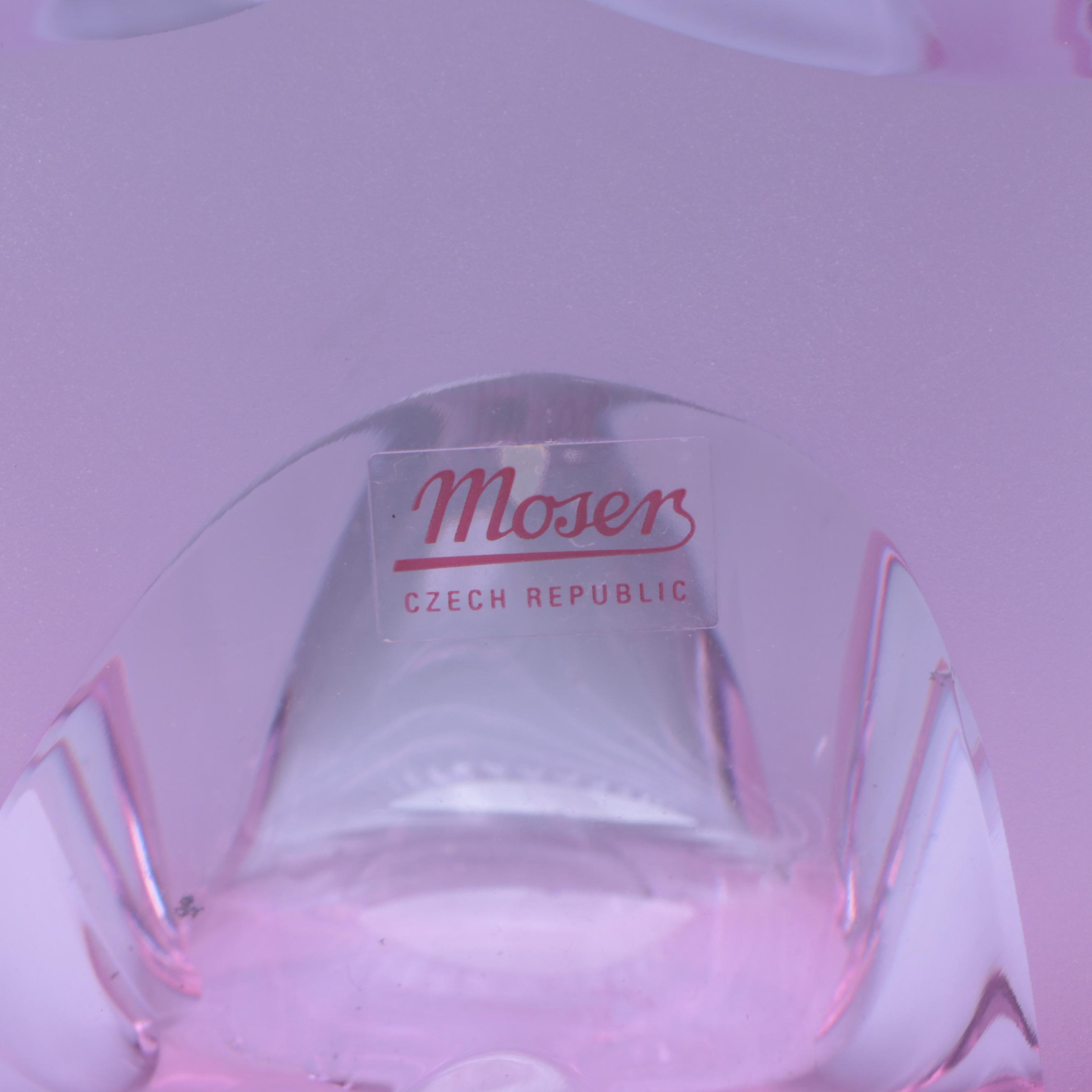 Lukáš Jabůrek for Moser Limited Edition Alexandrite Cut Crystal Vase, 2008