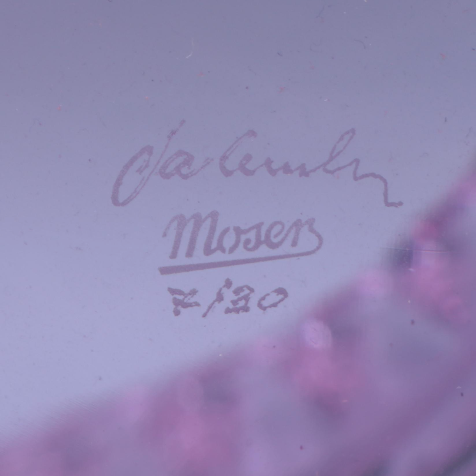 Lukáš Jabůrek for Moser Limited Edition Alexandrite Cut Crystal Vase, 2008