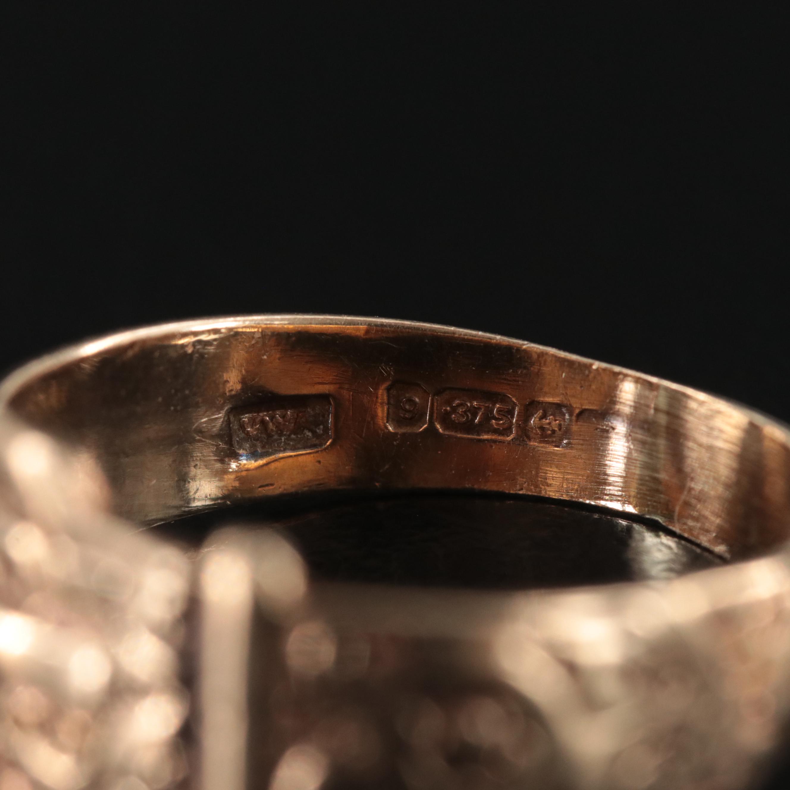 Victorian 9K Buckle Ring