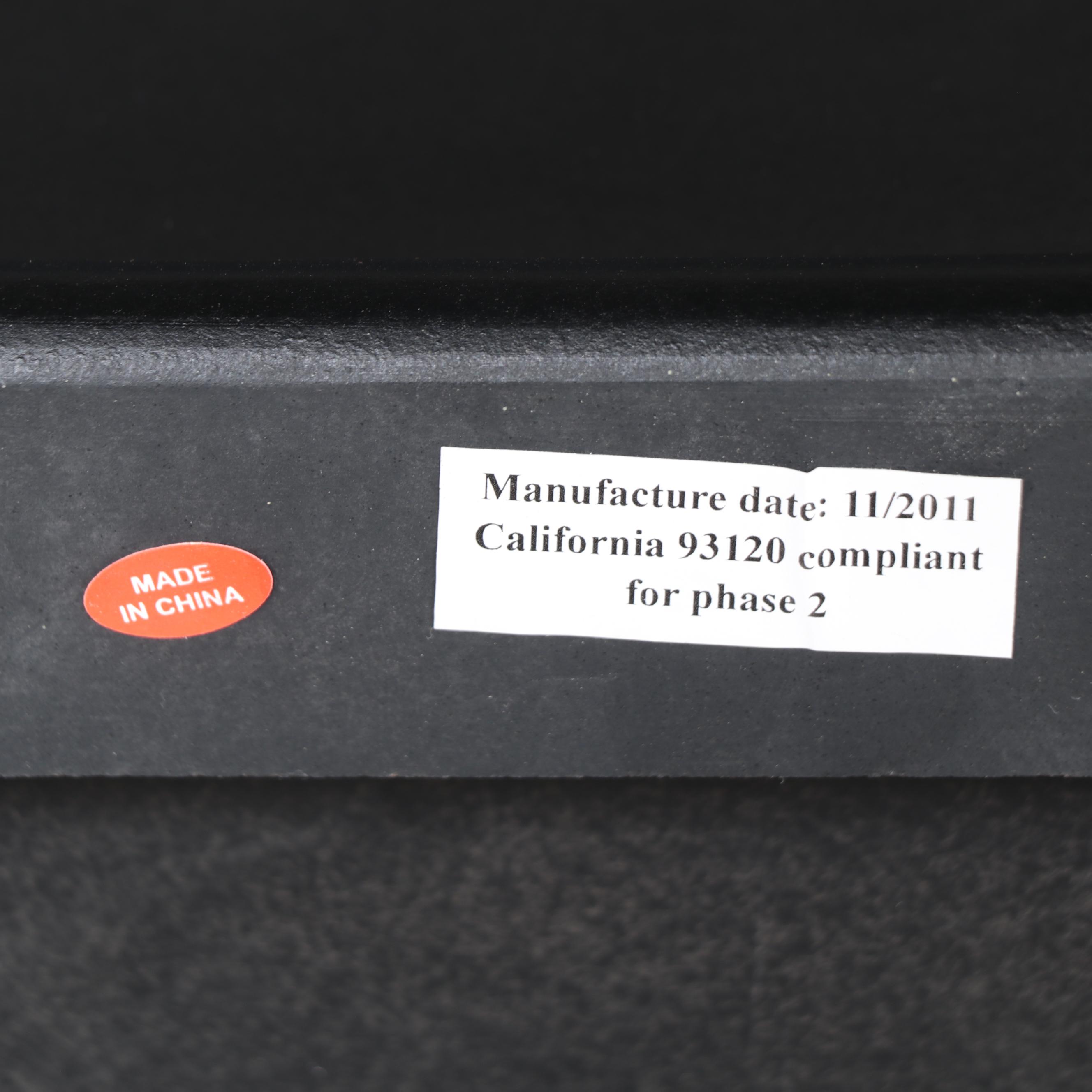 American Primitive Style Ebonized Two-Tier Bar-Height Console Table