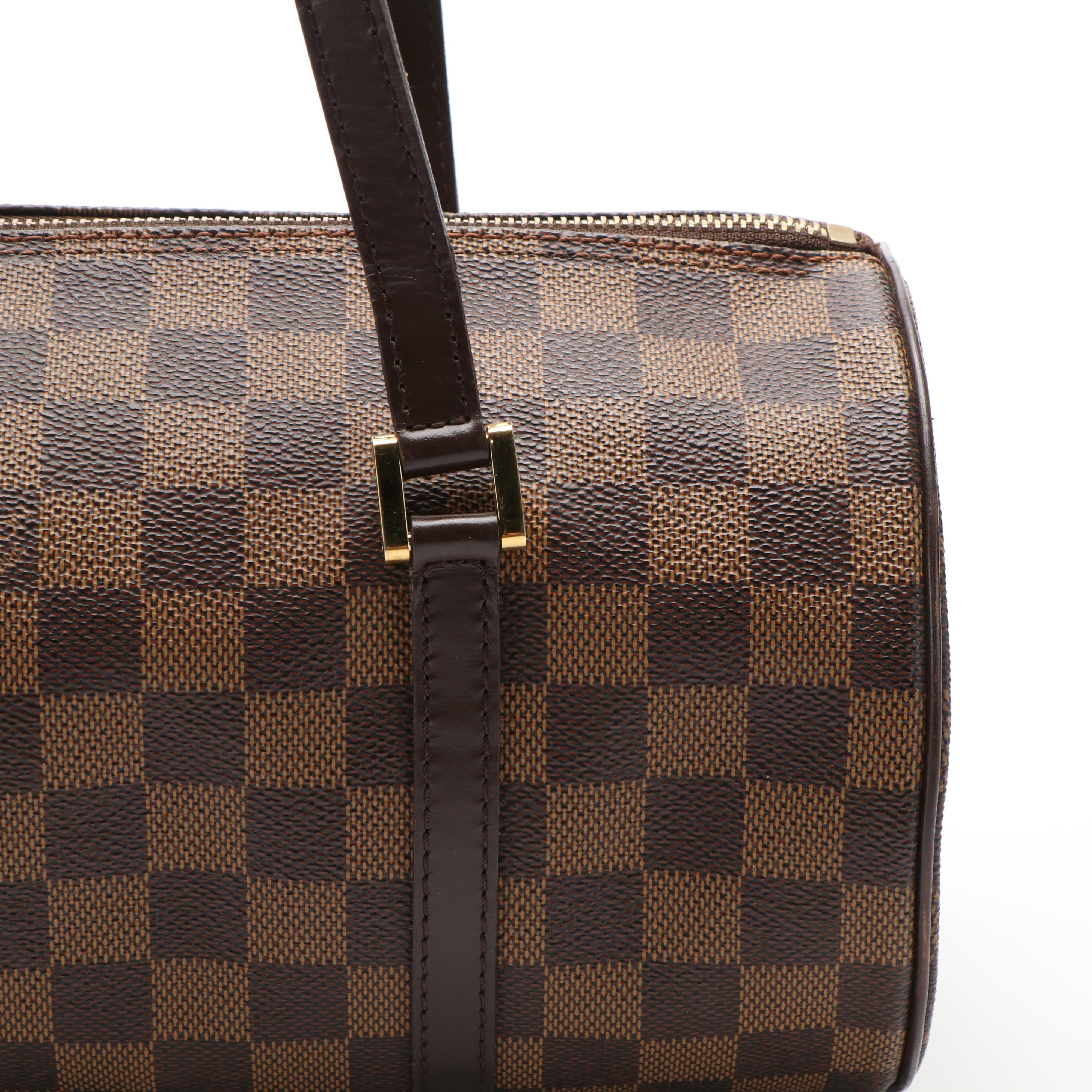 Louis Vuitton Papillon 30 Handbag with Pochette in Damier Ebene Canvas