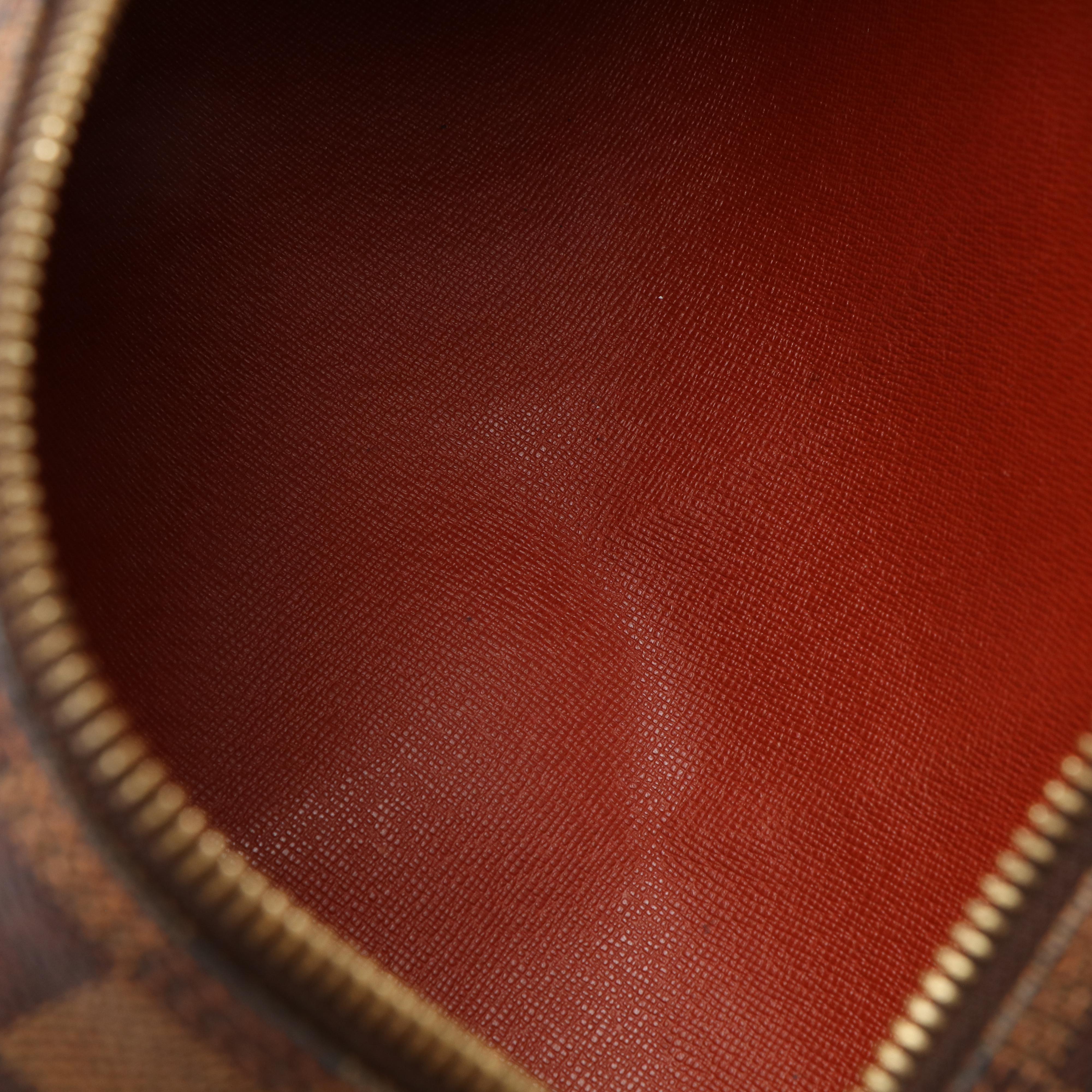 Louis Vuitton Papillon 30 Handbag with Pochette in Damier Ebene Canvas