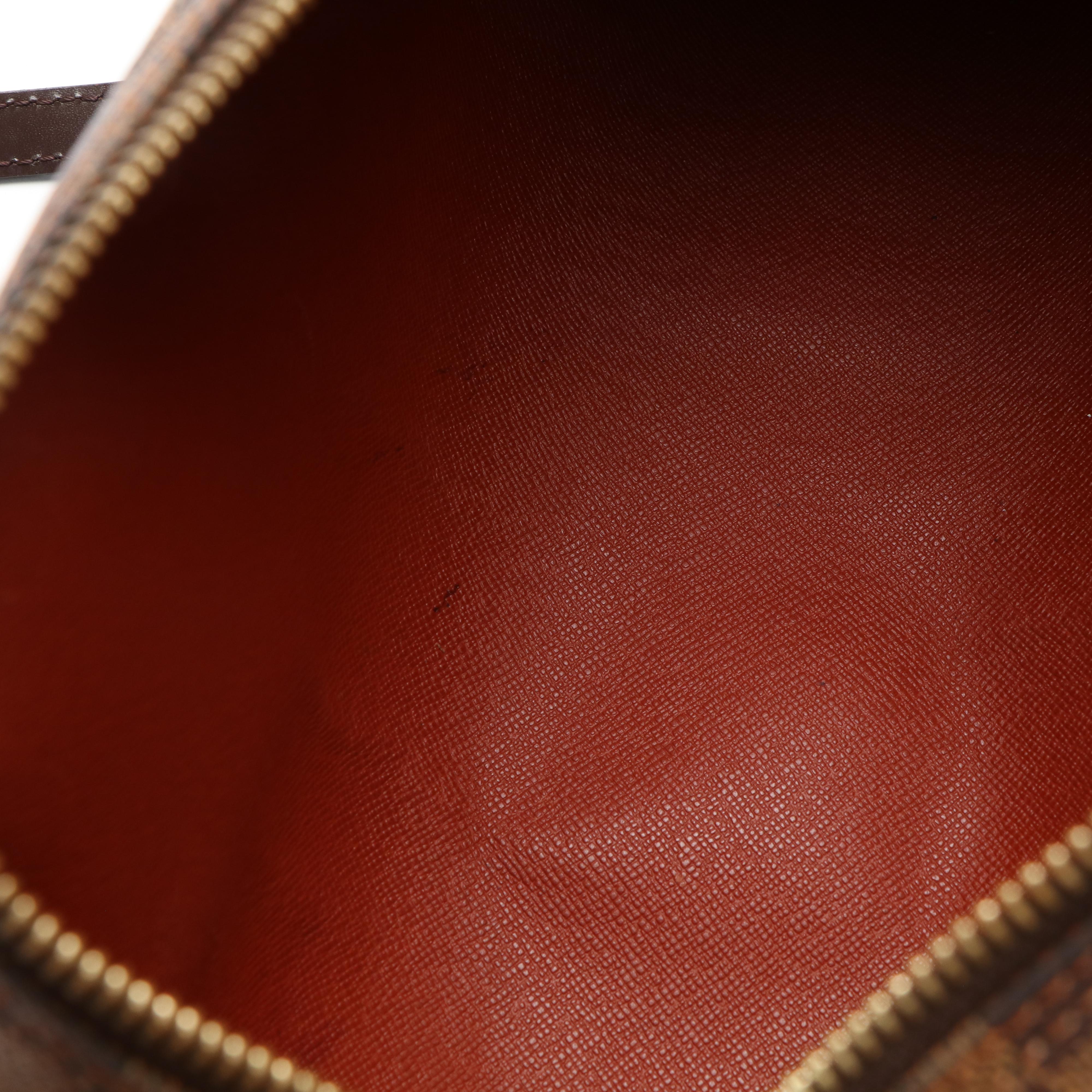 Louis Vuitton Papillon 30 Handbag with Pochette in Damier Ebene Canvas