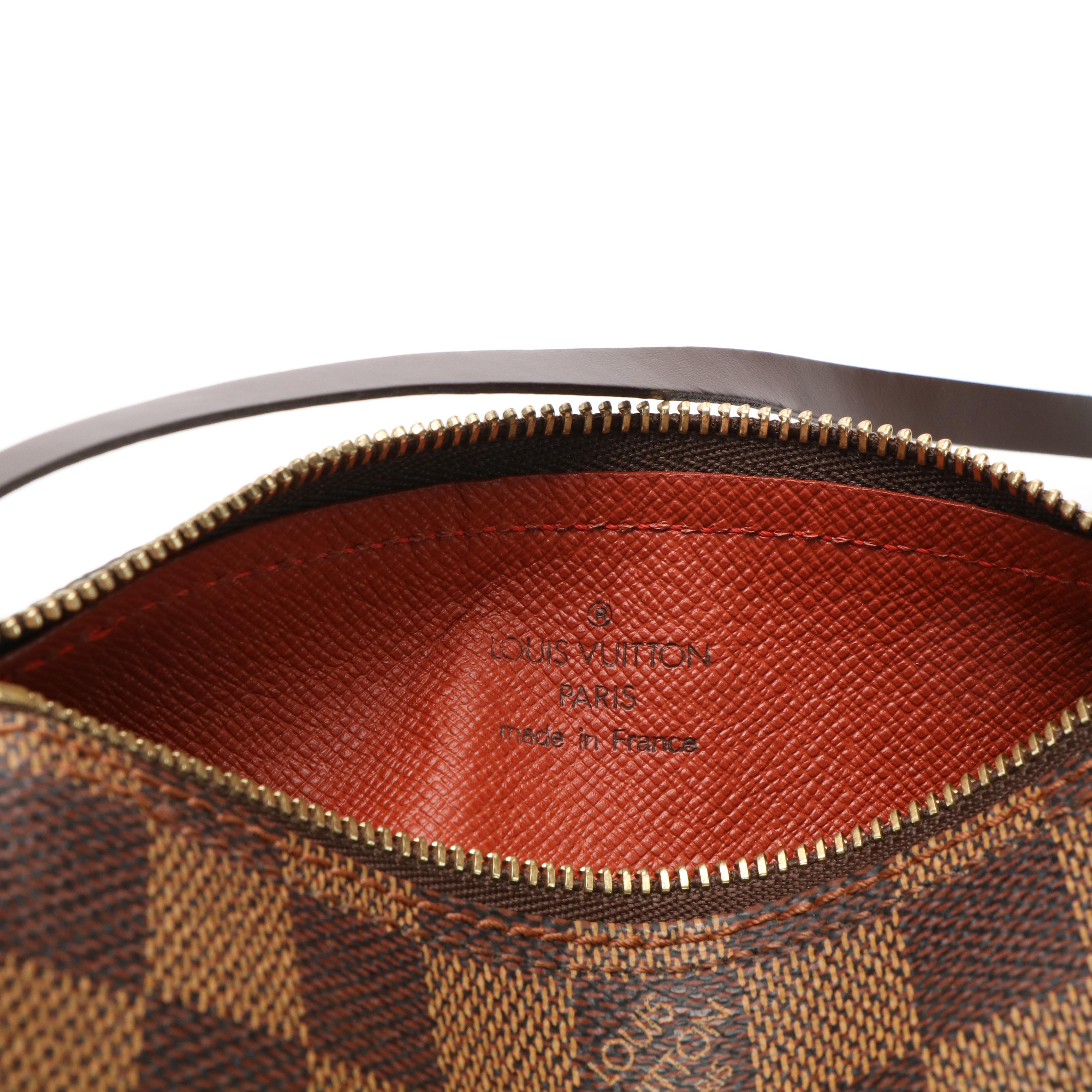 Louis Vuitton Papillon 30 Handbag with Pochette in Damier Ebene Canvas