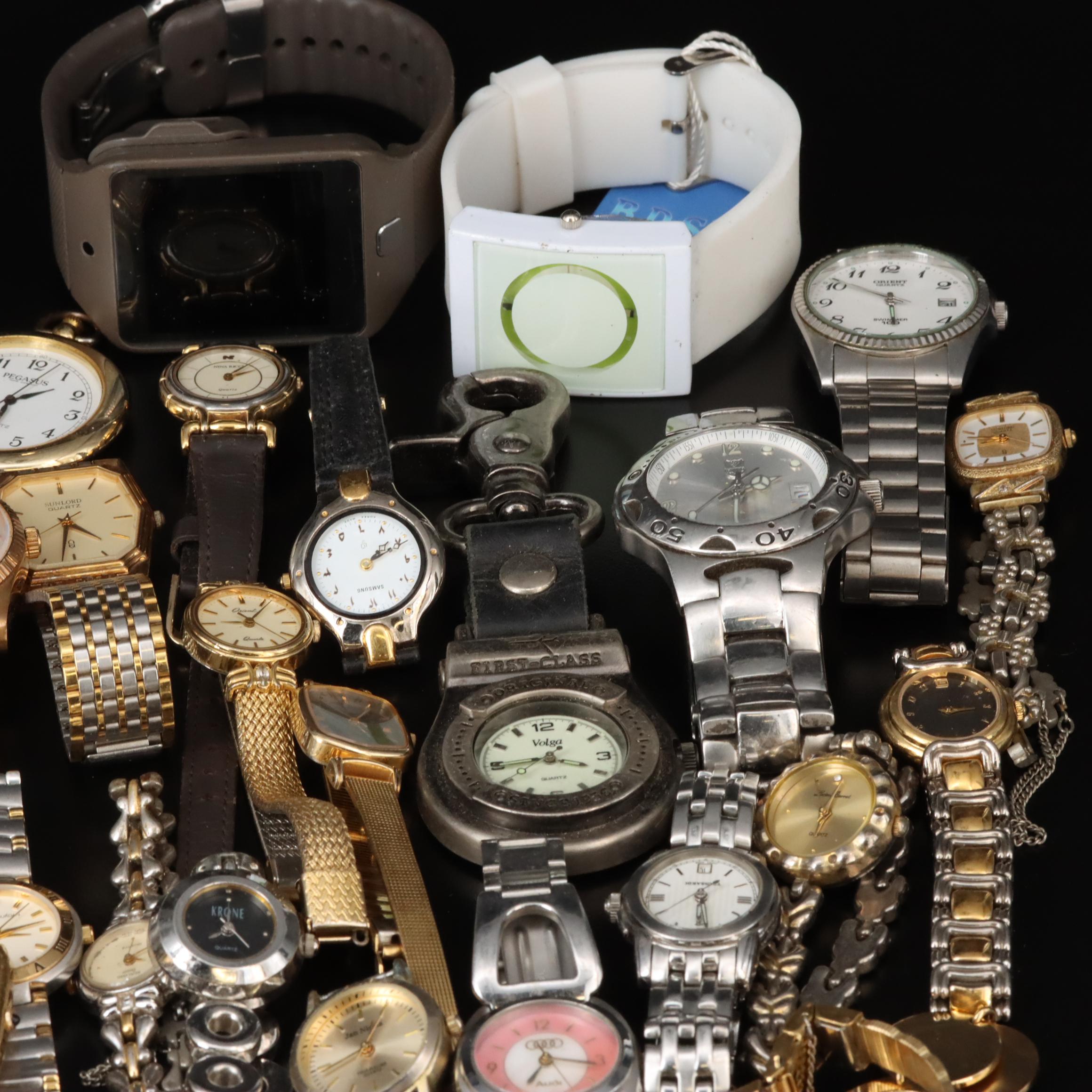 Assortment of Watches and Watches Featuring Seiko and Disney