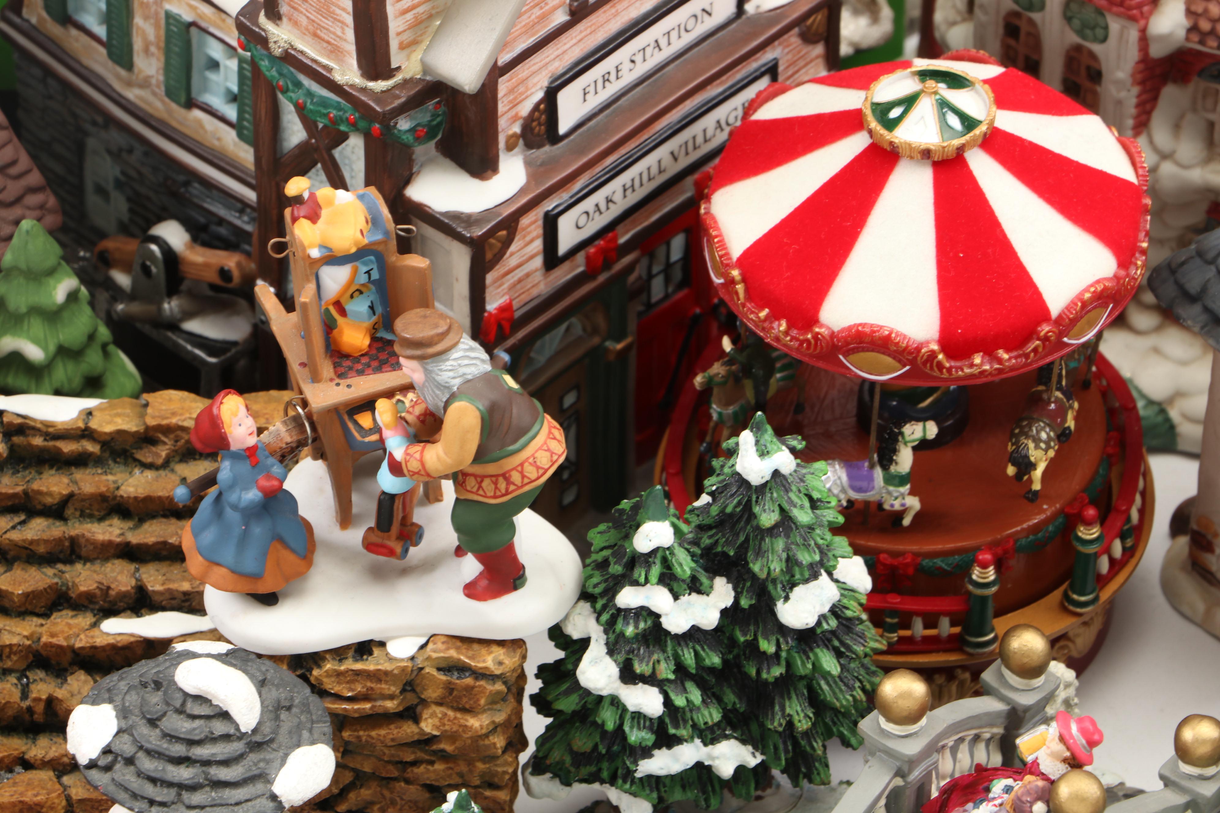 Dickens' Village Series "Blenham Street Bank" and More Christmas Village Décor