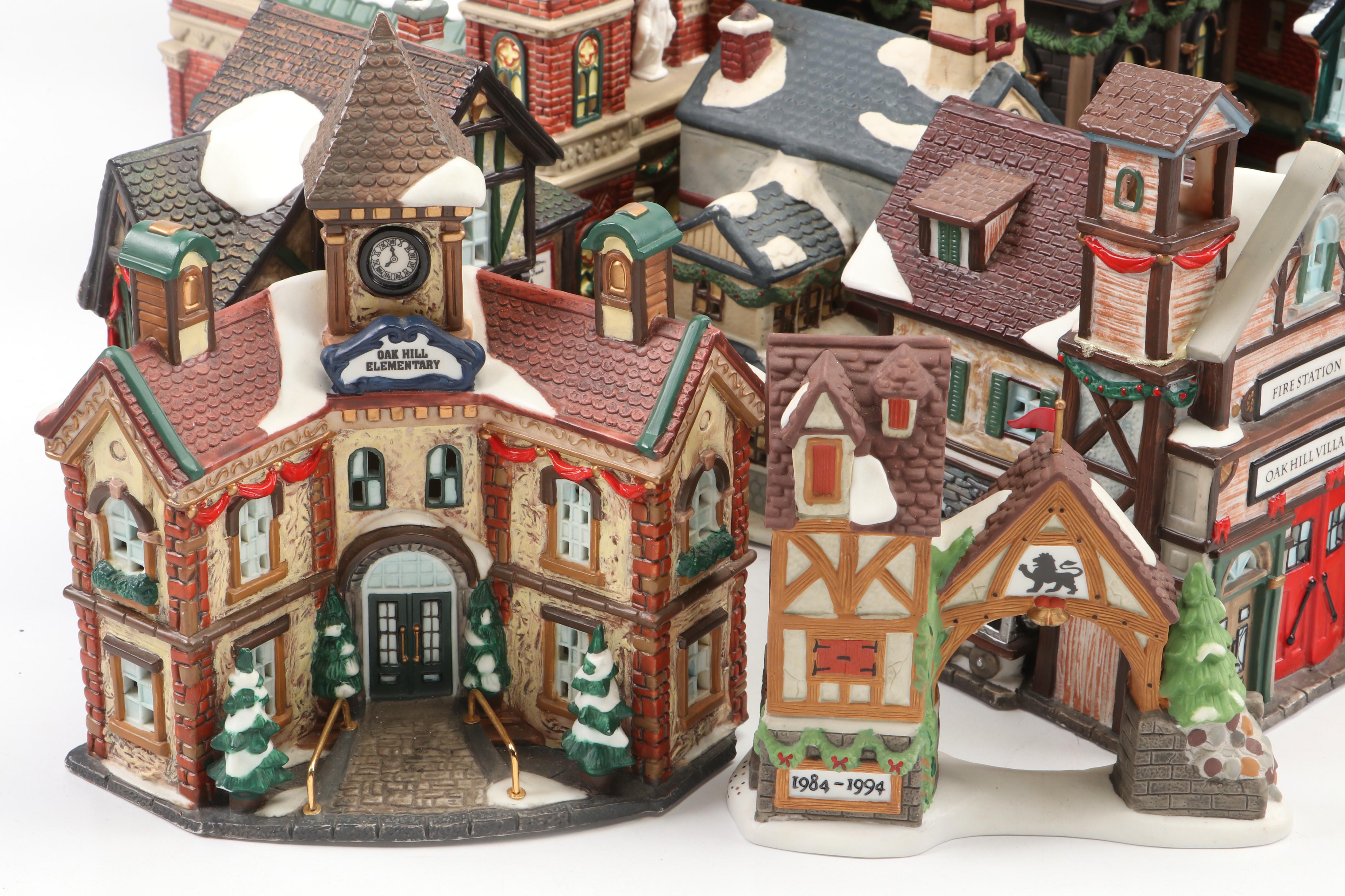 Dickens' Village Series "Blenham Street Bank" and More Christmas Village Décor