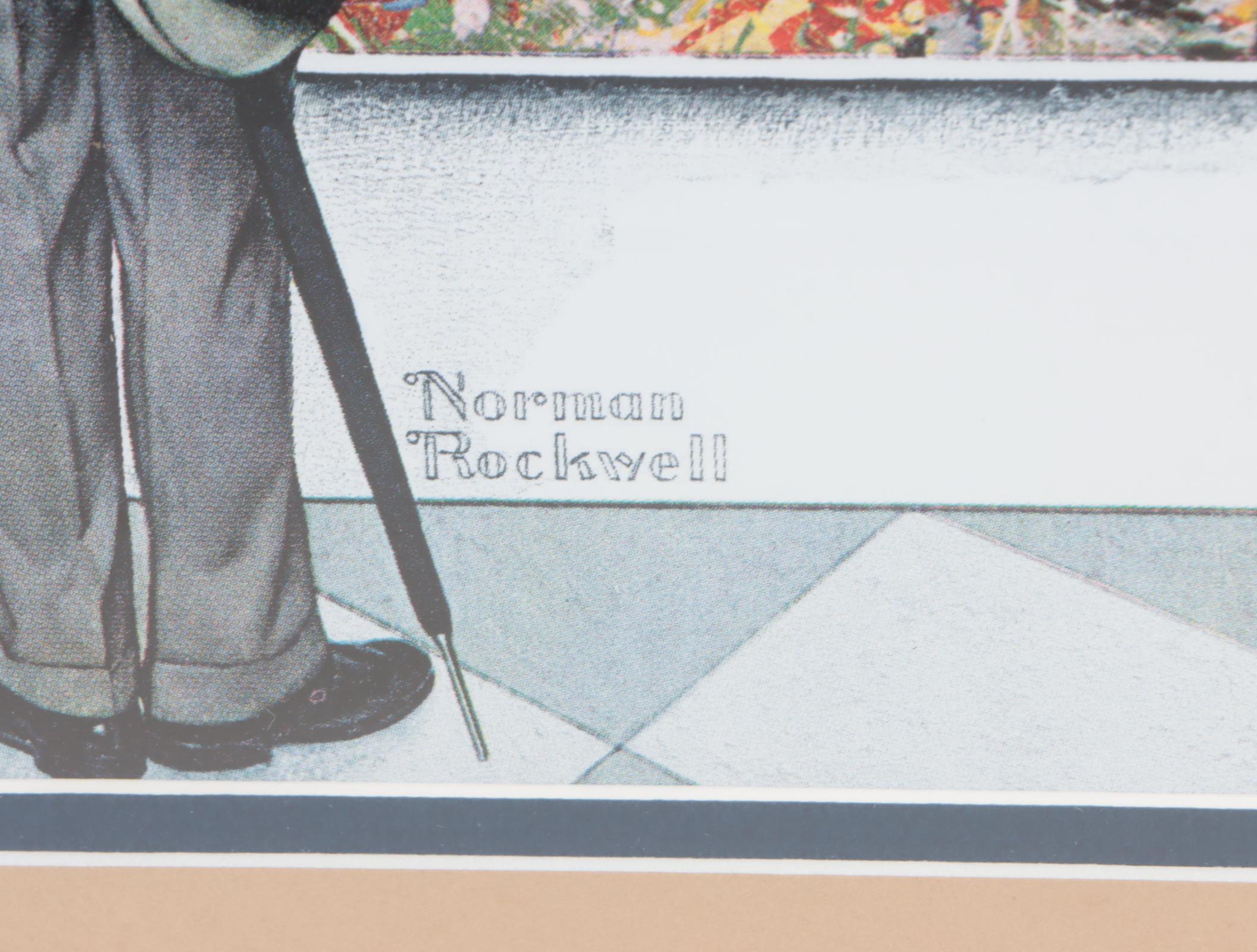 Offset Lithograph After Norman Rockwell "Art Connoisseur" and More