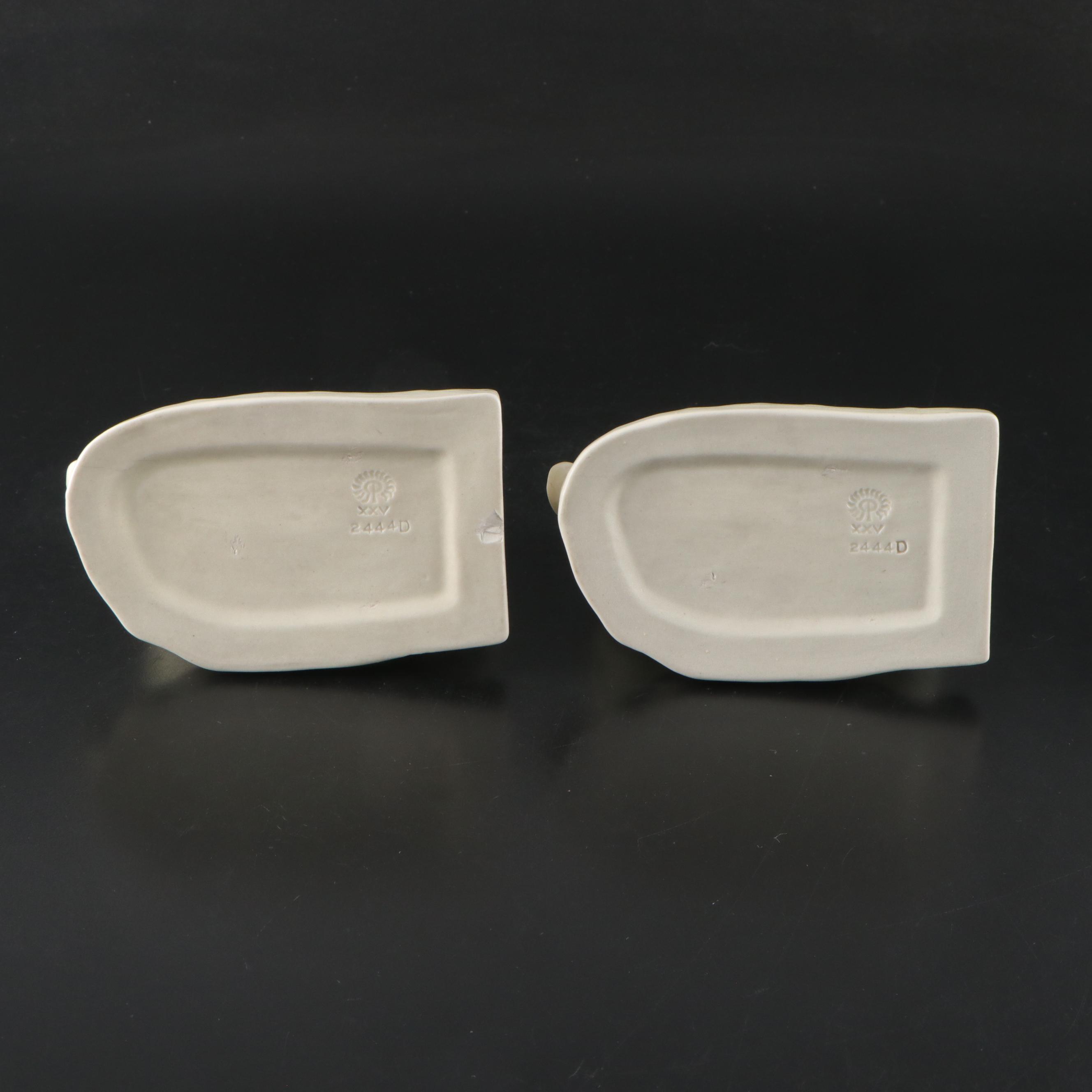 Rookwood Pottery Elephant Bookends, 1925