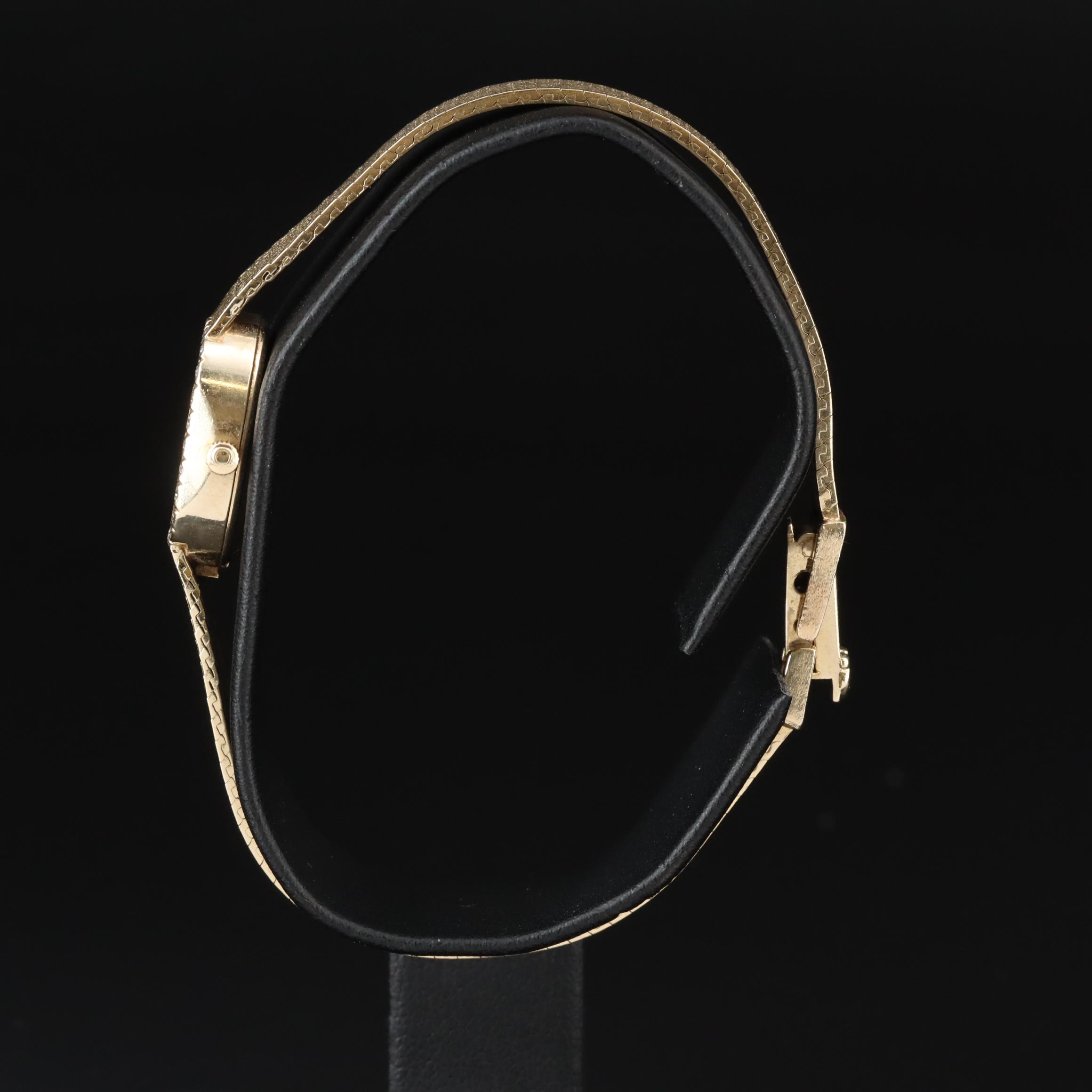 Vintage Omega Diamond and 14K Gold Cocktail Watch