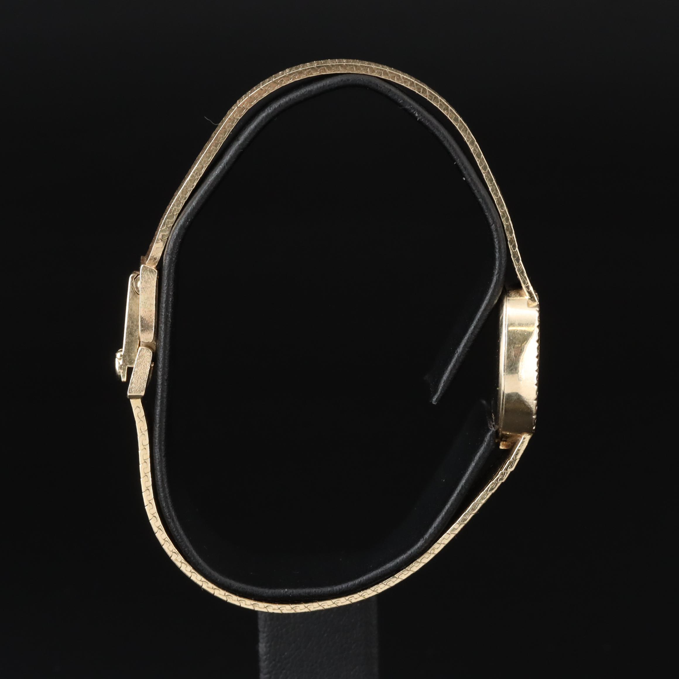 Vintage Omega Diamond and 14K Gold Cocktail Watch