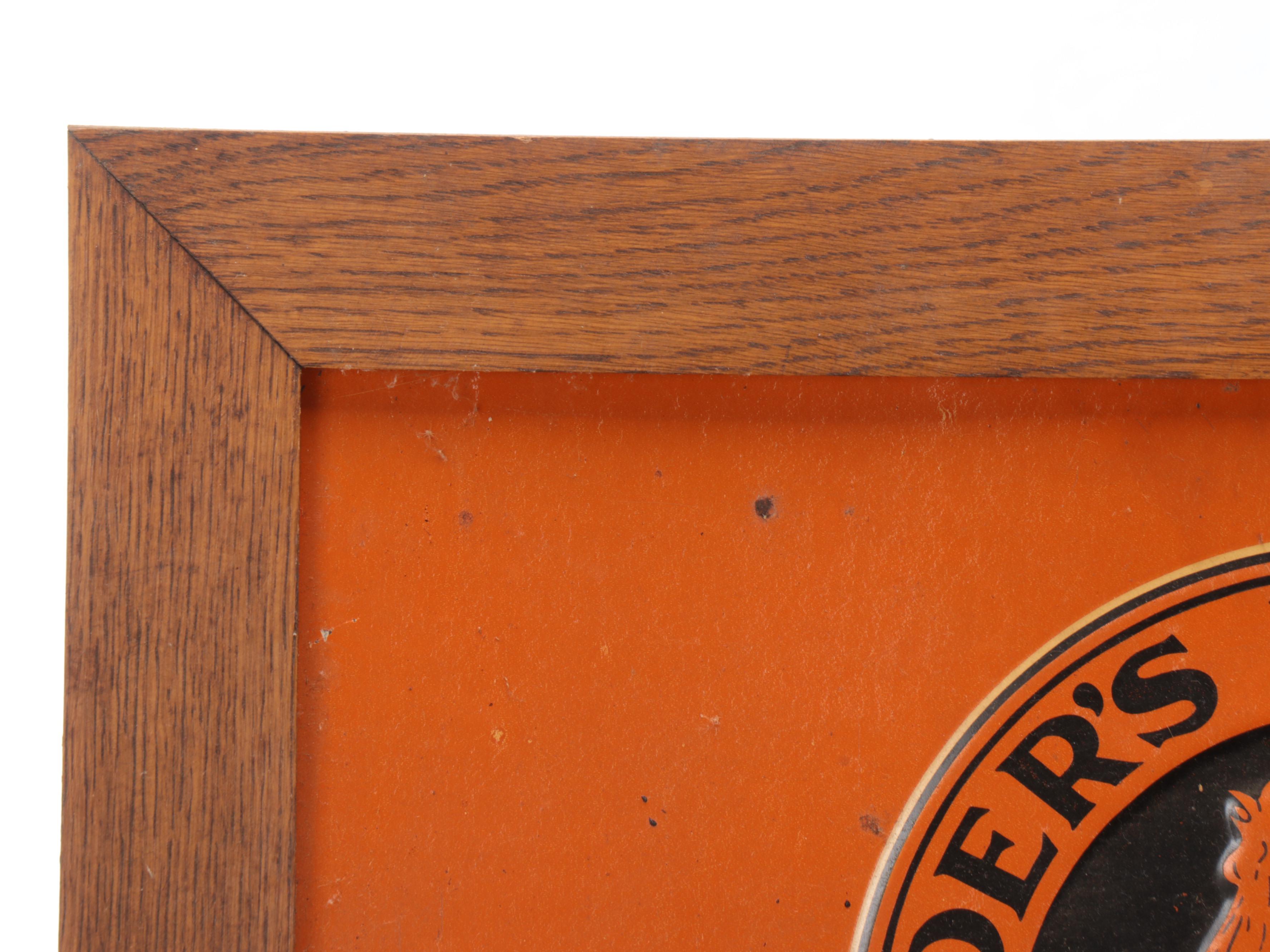 Saunder's Chanticleer Ice Cream Advertising Sign, Mid-20th Century