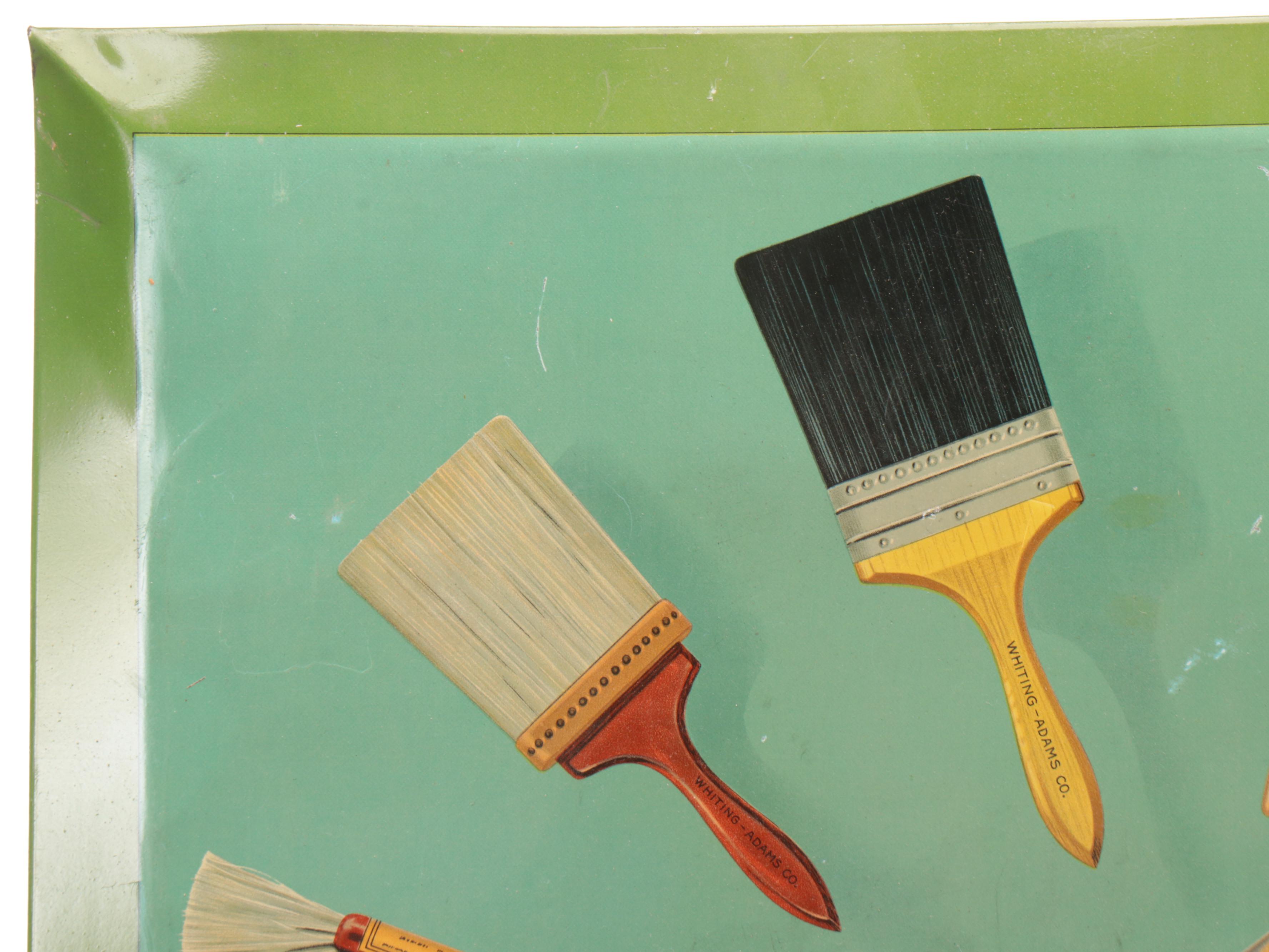 Whiting's Brushes Lithograph Advertising Sign, Early 20th Century