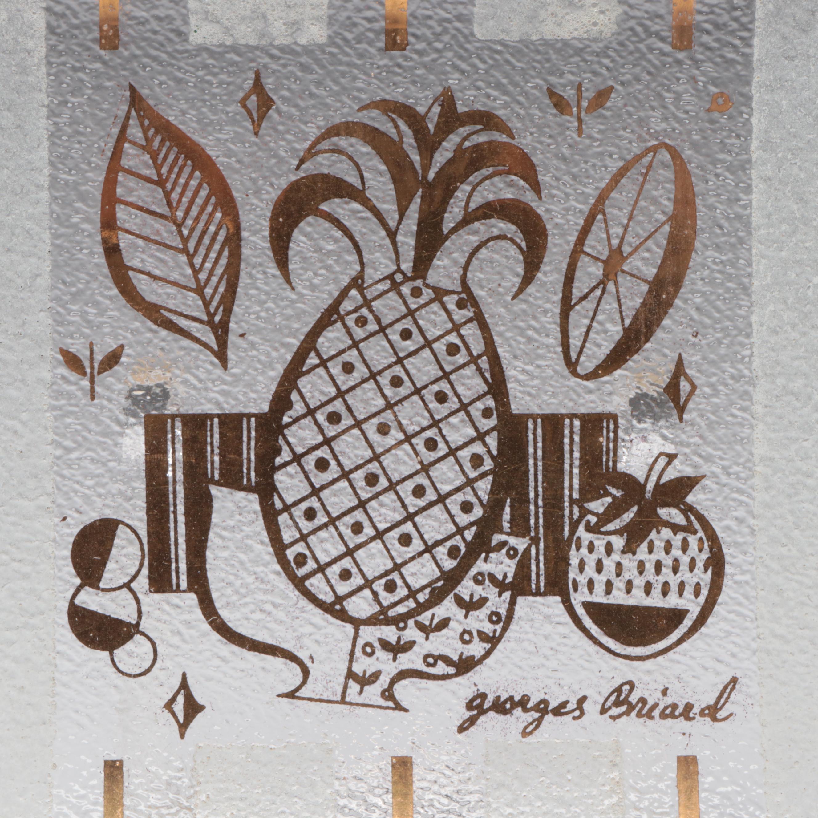 Georges Briard Mid Century Modern Style Glass Double Old Fashioned and Tableware