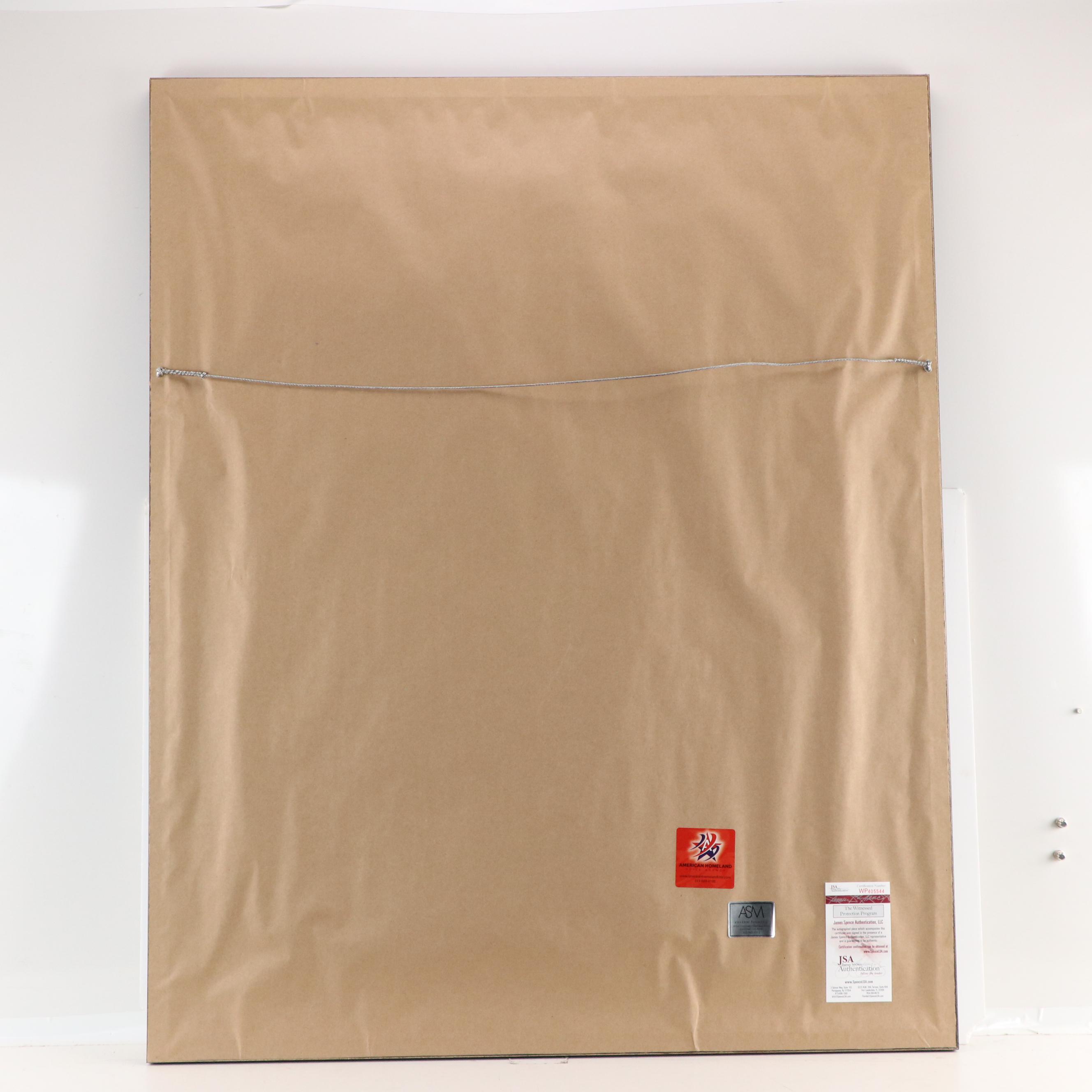 Jim Harbaugh Signed University of Michigan Wolverines Jersey in Matted Frame