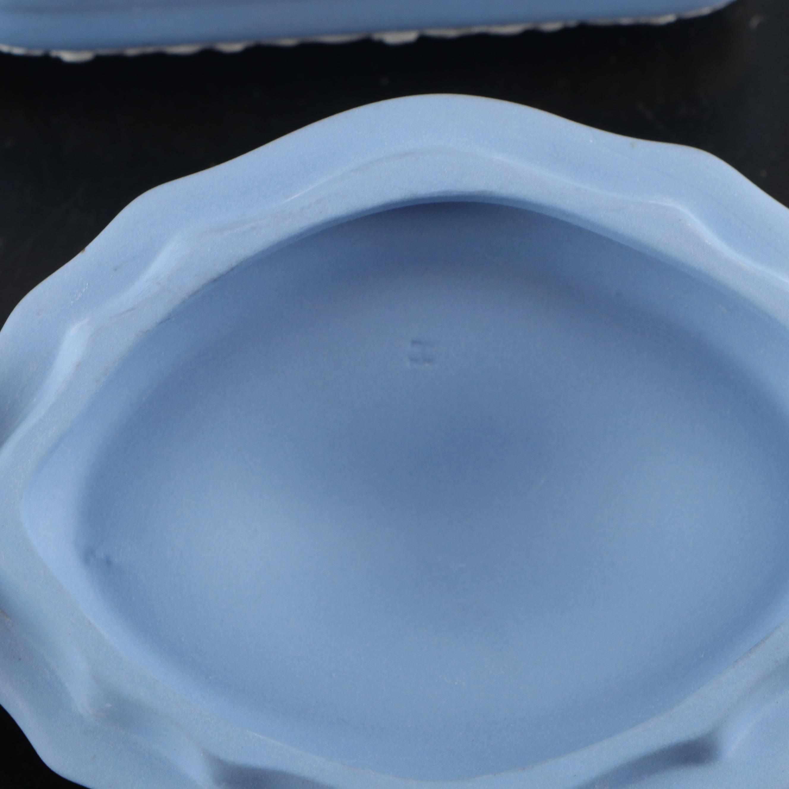 Wedgwood Jasperware Etruscan Jug and Boxes, 20th Century