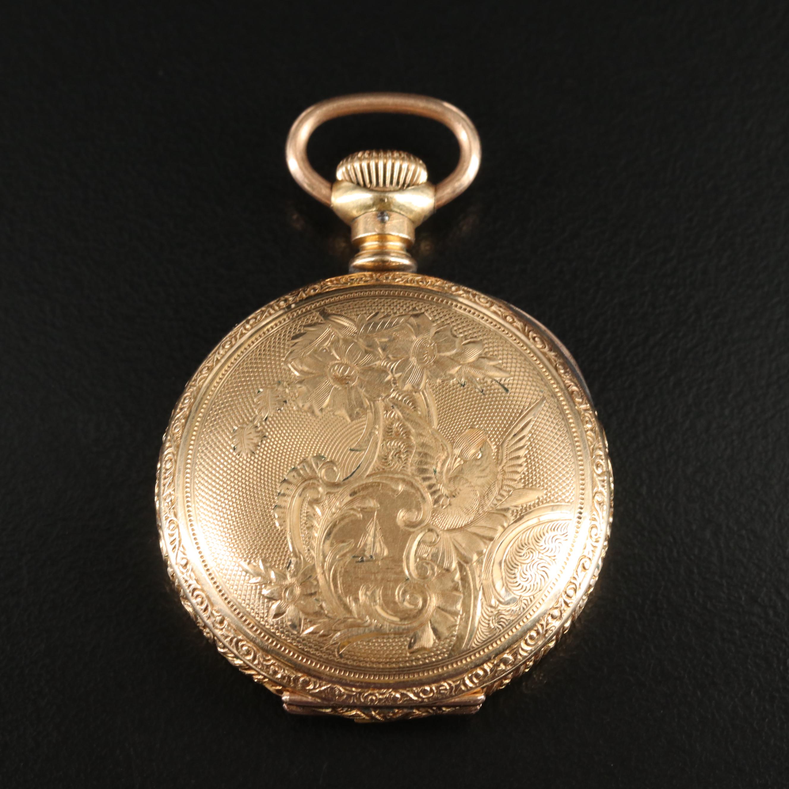 1897 Hampden Gold-Filled Pocket Watch
