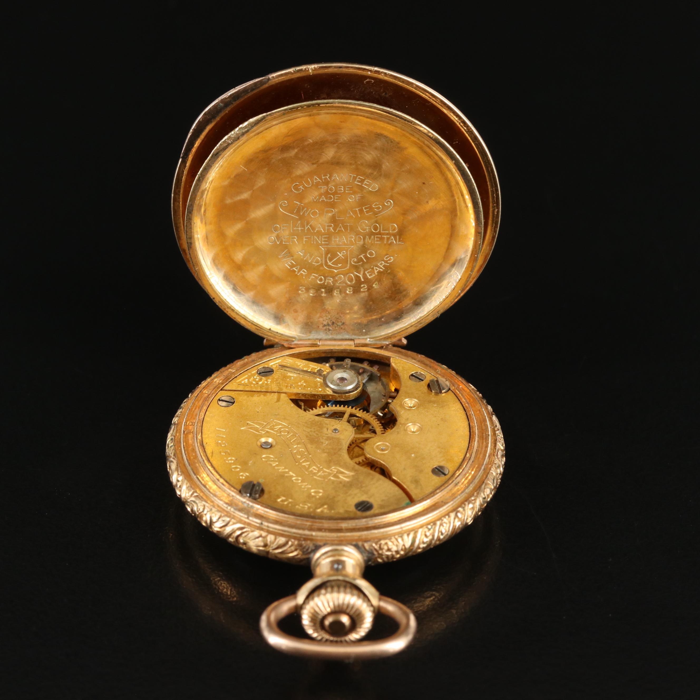 1897 Hampden Gold-Filled Pocket Watch