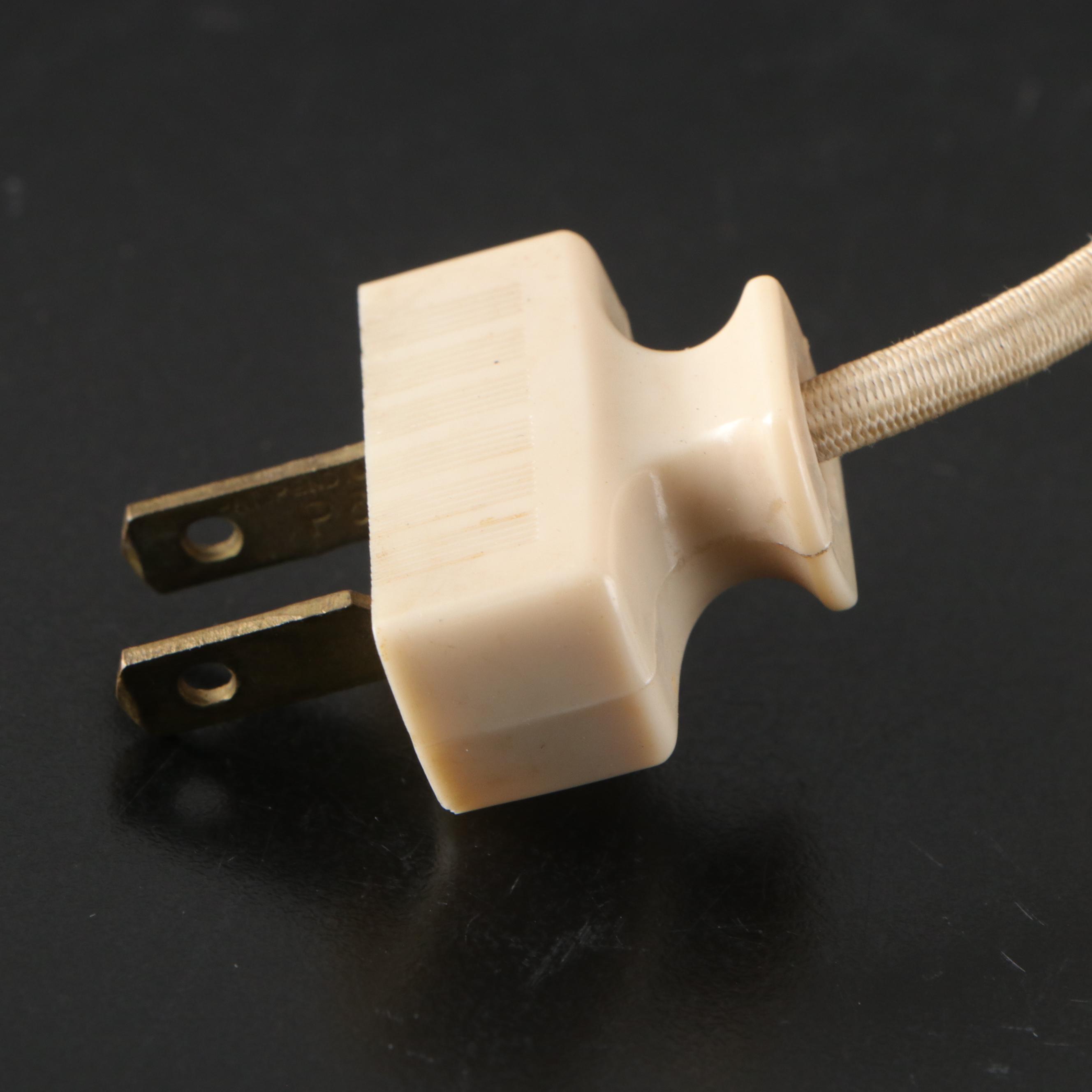 Silver Plate Deer Table Lamp with Silver Plate Tea Set