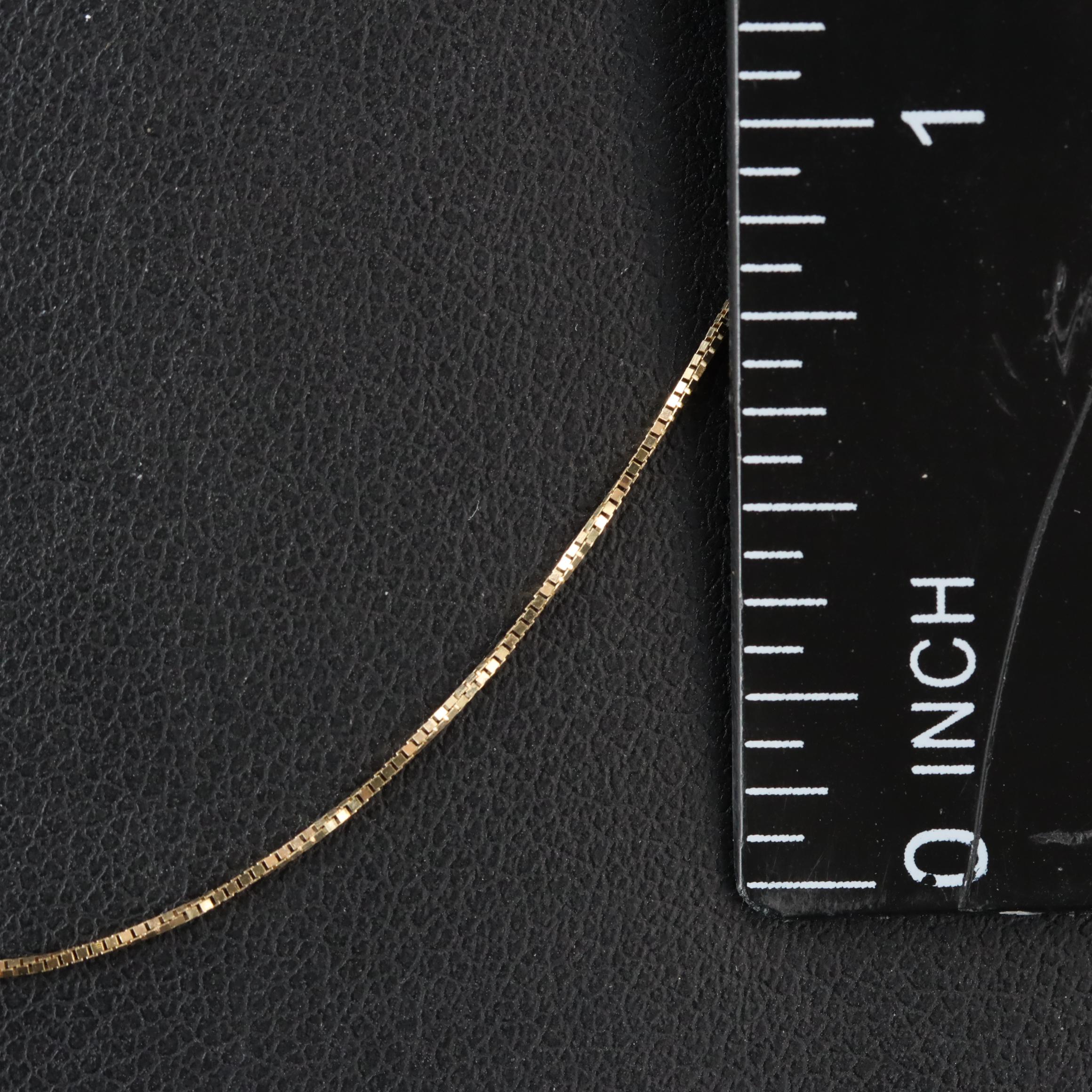 10K Box Chain Necklace