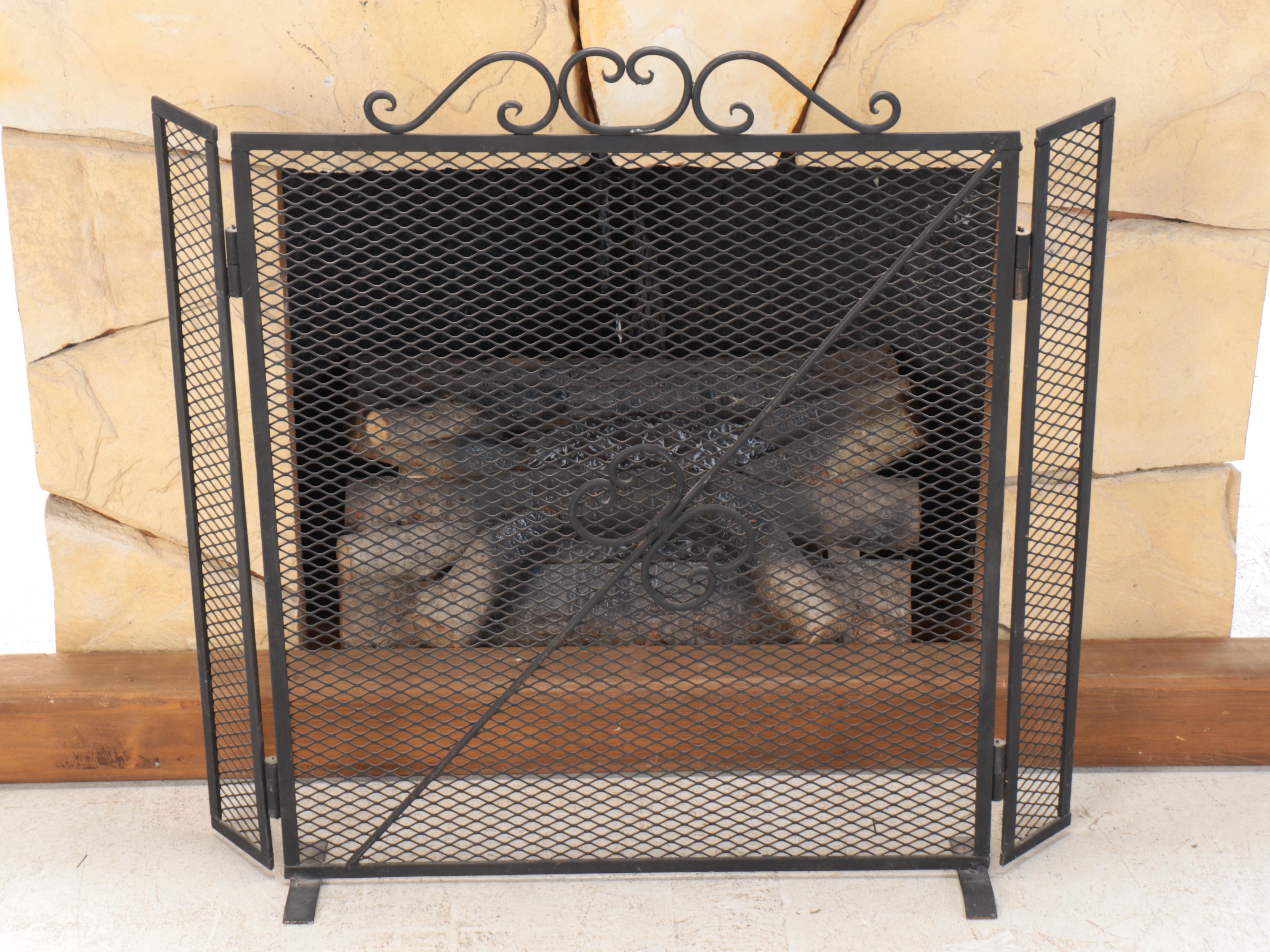 Stone Corner Fireplace with Electric Insert