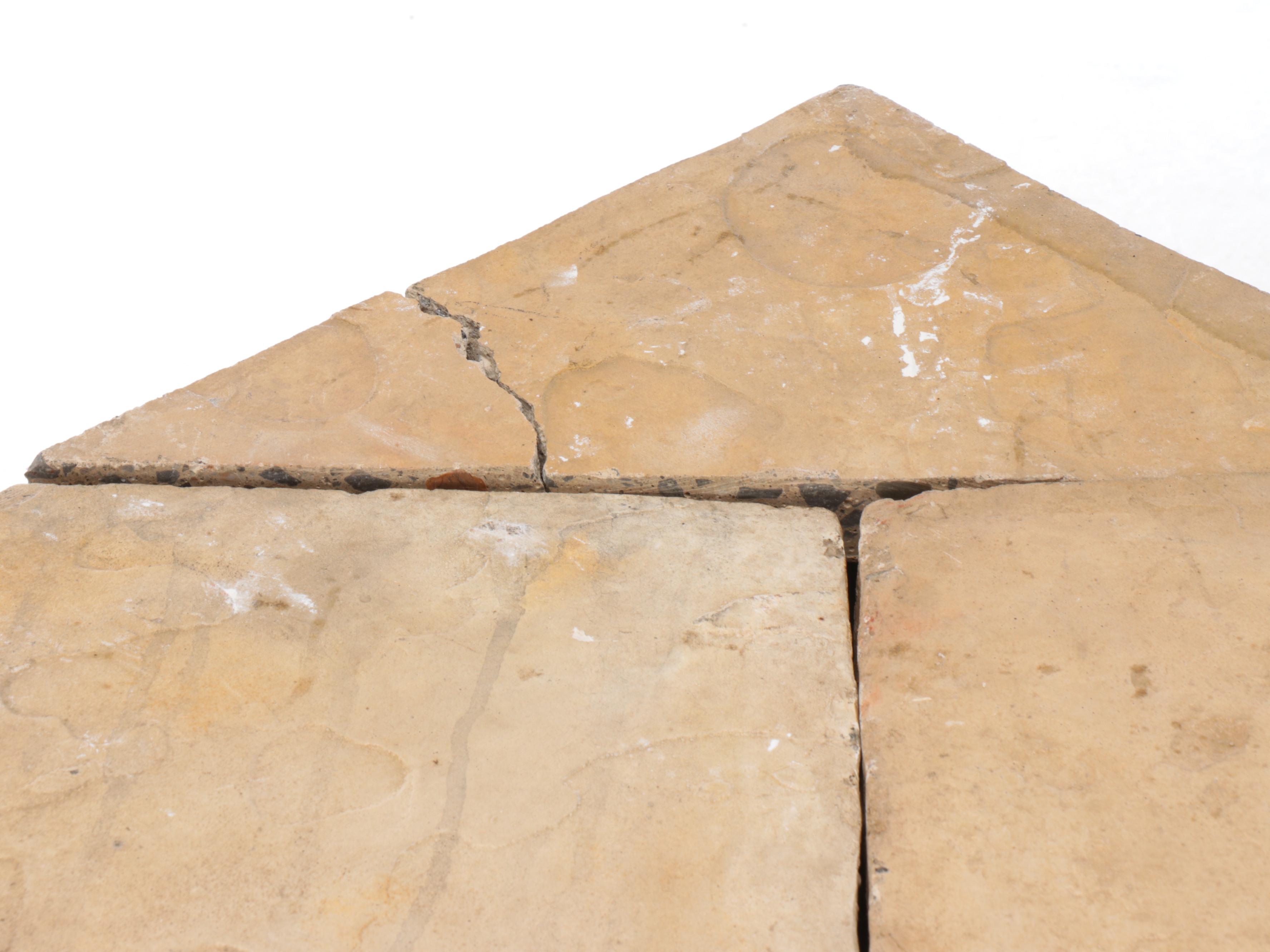 Stone Corner Fireplace with Electric Insert