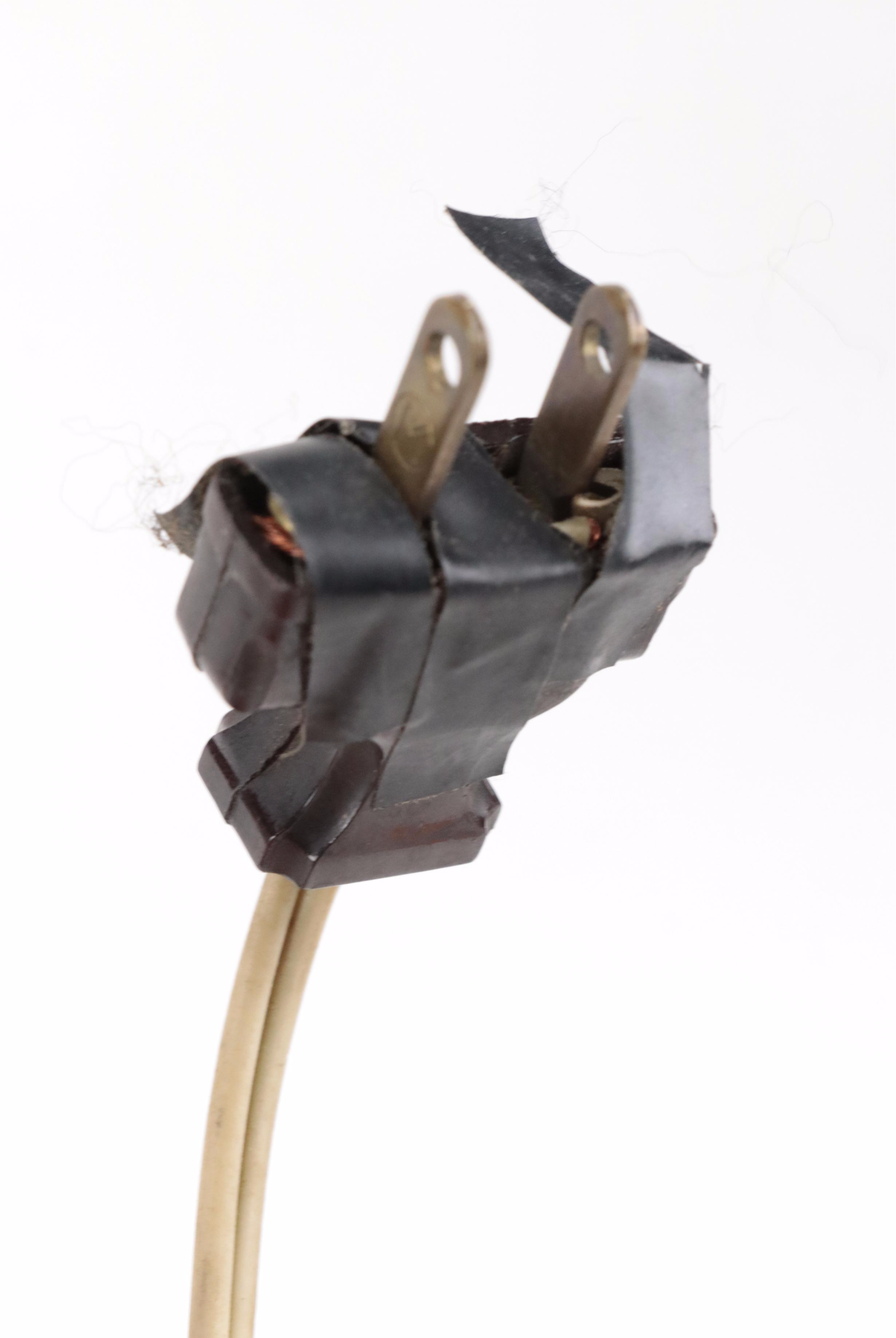 Pair of Silver Plate  Candlestick Table Lamps