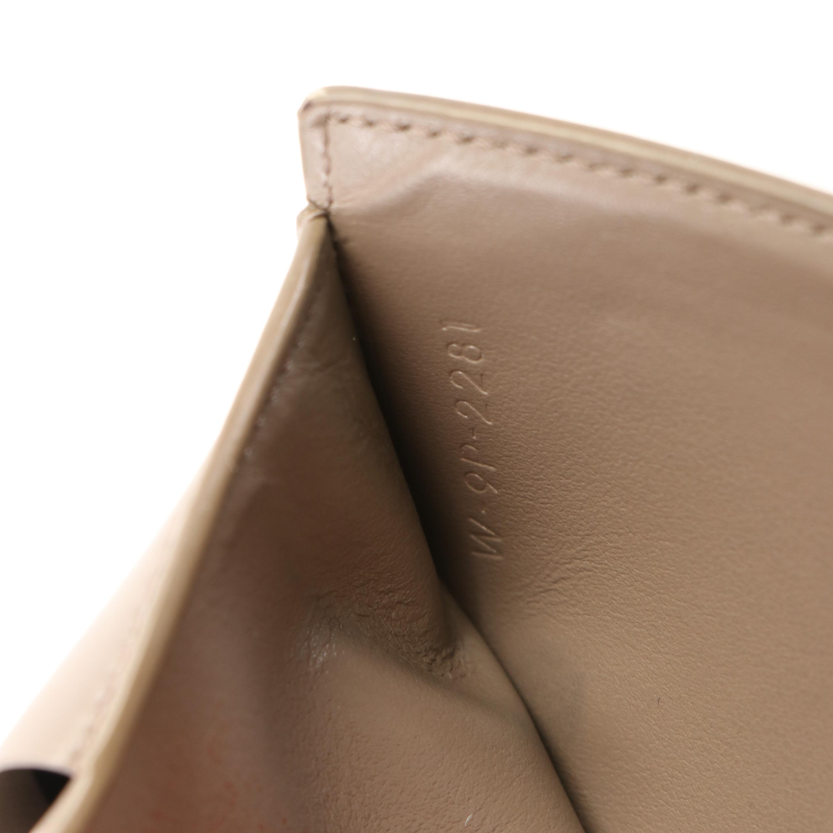 Celine Small Strap Wallet in Bicolor Calfskin Leather