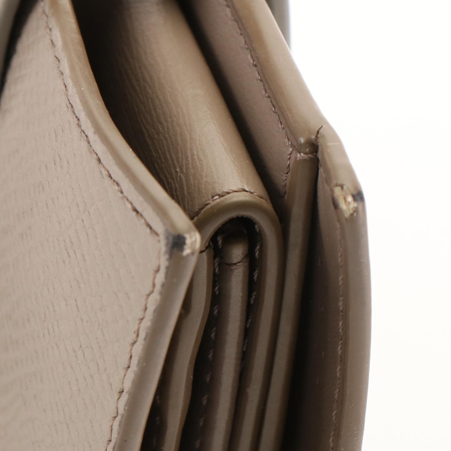 Celine Small Strap Wallet in Bicolor Calfskin Leather