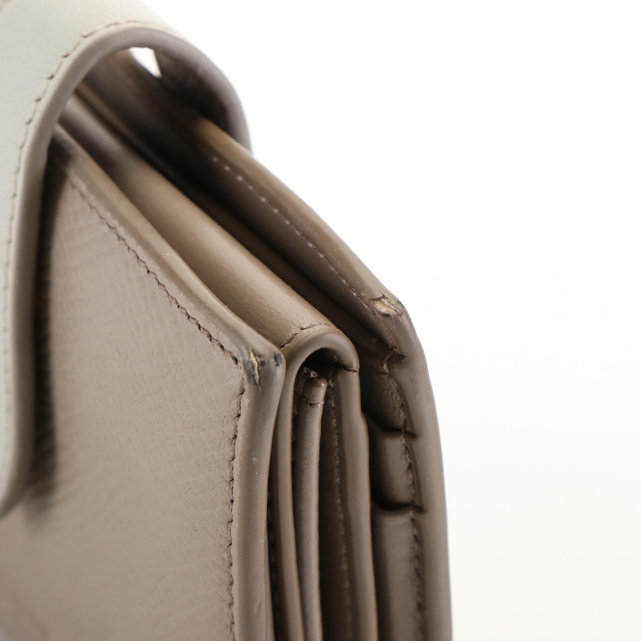 Celine Small Strap Wallet in Bicolor Calfskin Leather