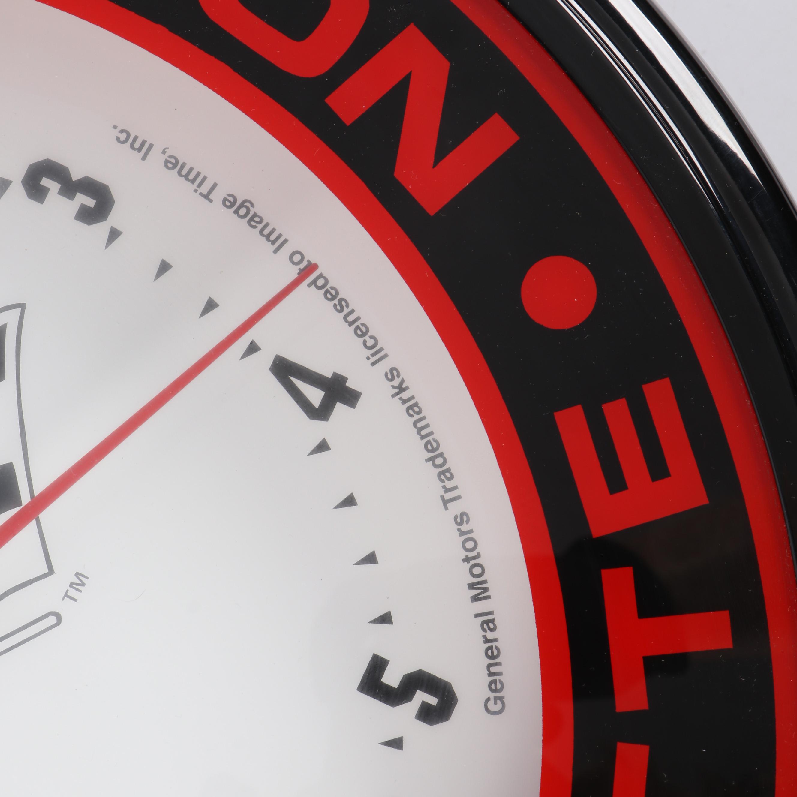 Chevrolet Motor Division Corvette Neon Wall Clock