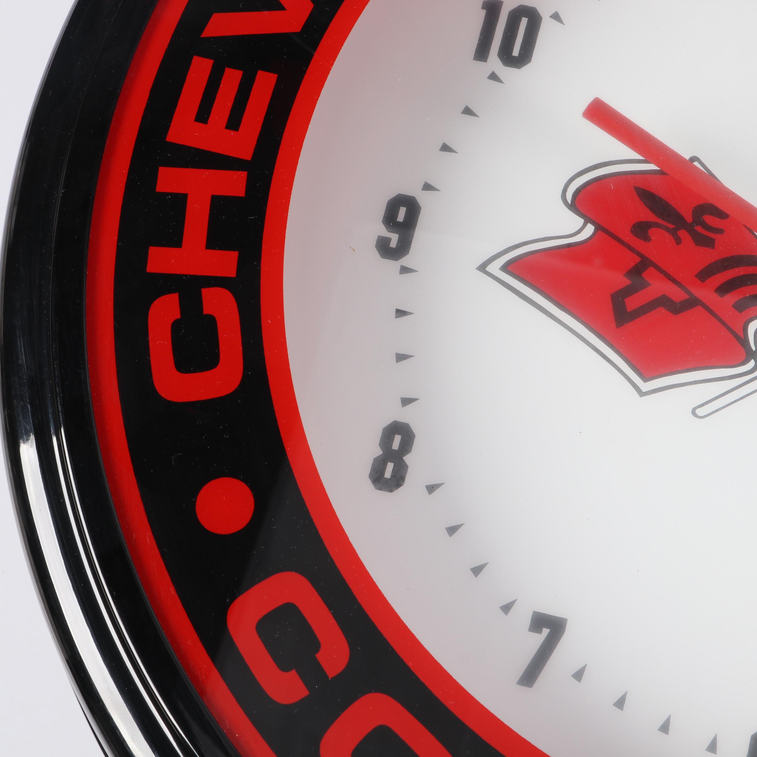 Chevrolet Motor Division Corvette Neon Wall Clock